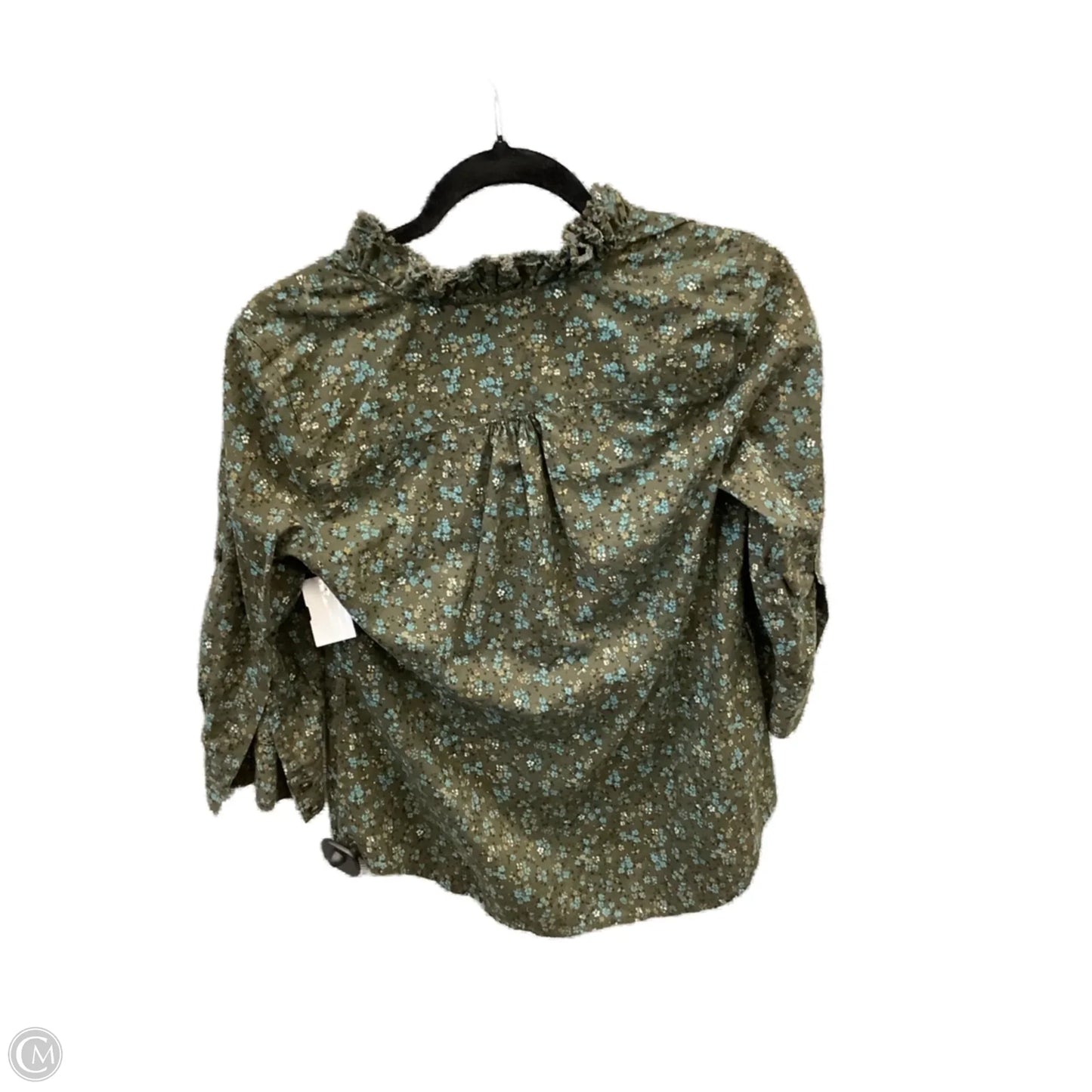 Top Long Sleeve By Elle In Green, Size: Xs