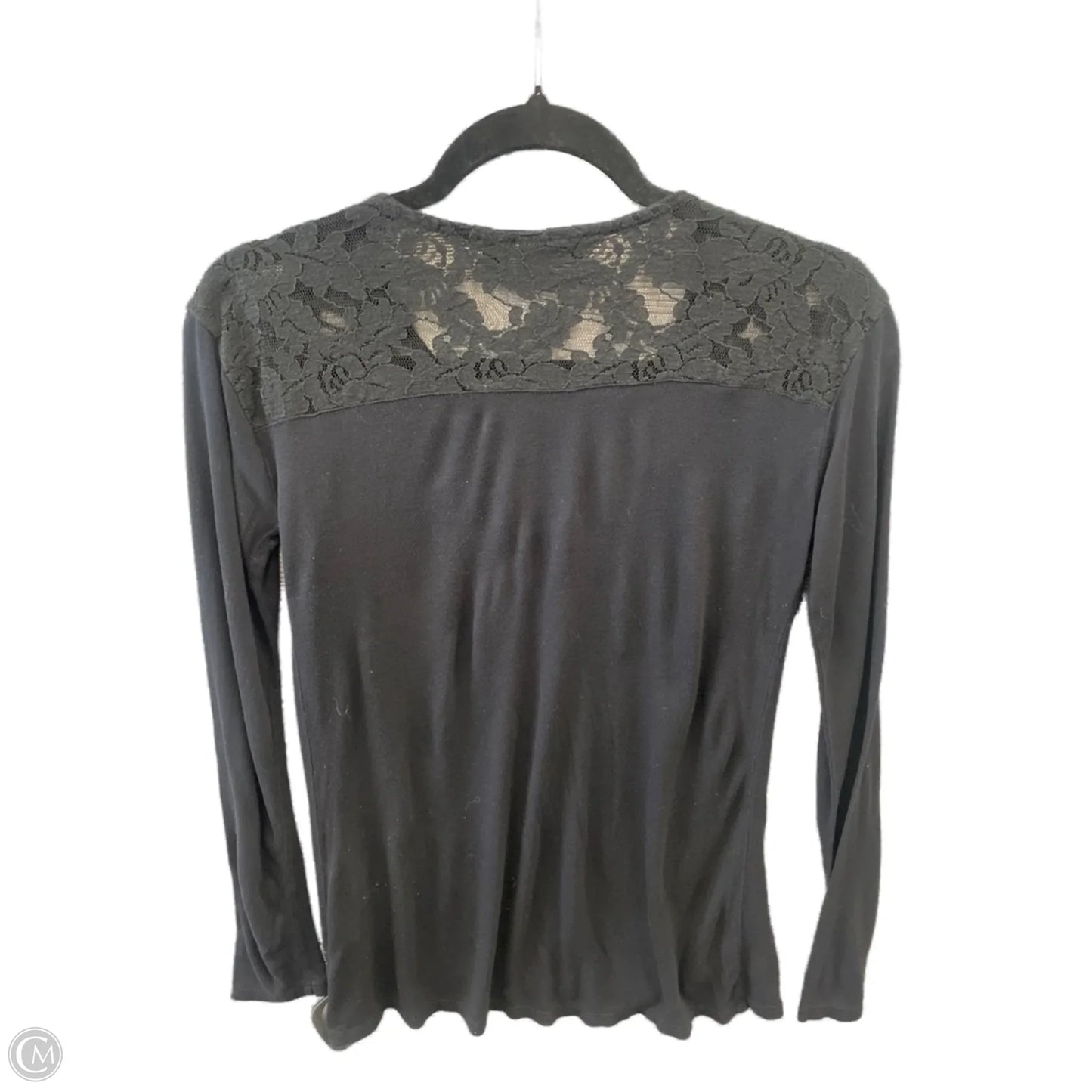 Top Long Sleeve By Ana In Black, Size: Xs