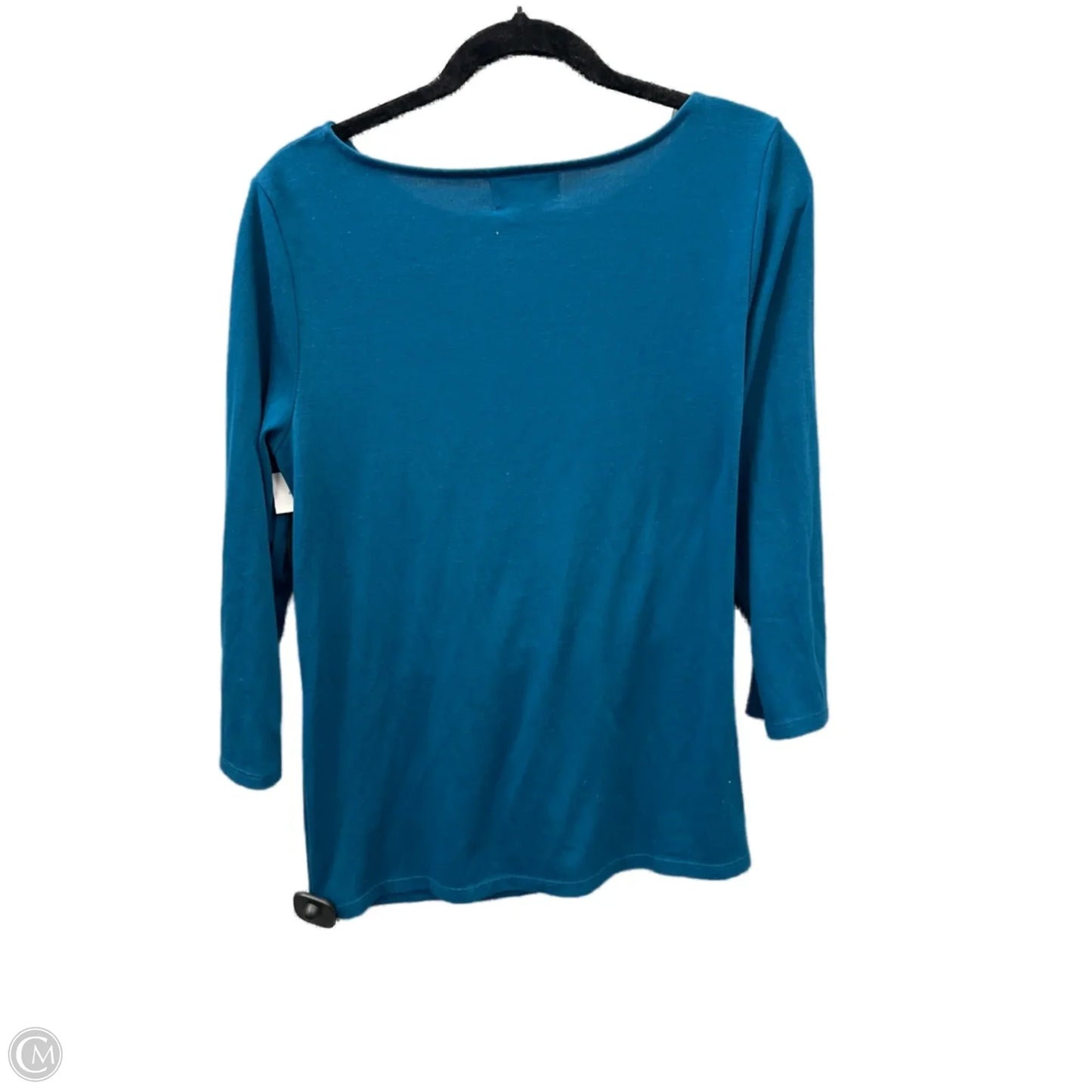 Top Long Sleeve By Liz Claiborne In Blue, Size: M