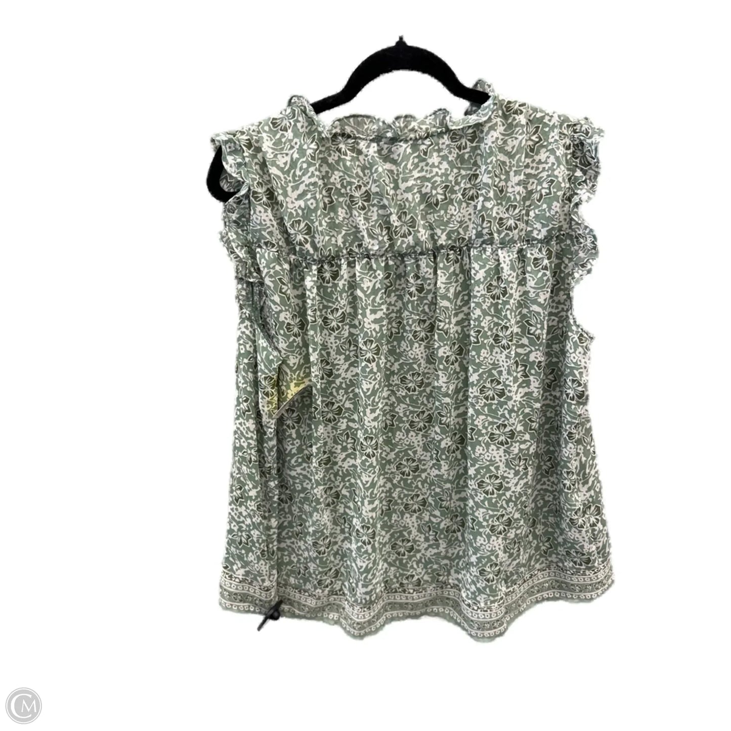 Top Sleeveless By Lane Bryant In Green, Size: Xl