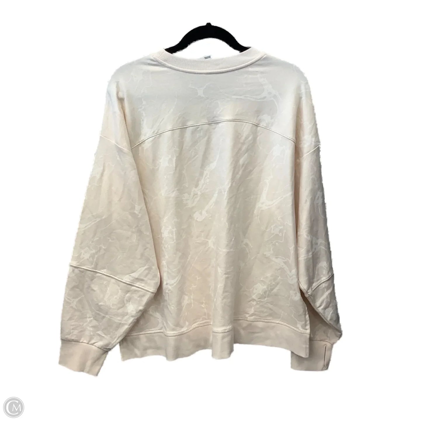 Athletic Sweatshirt Crewneck By All In Favor In Beige, Size: Xxl