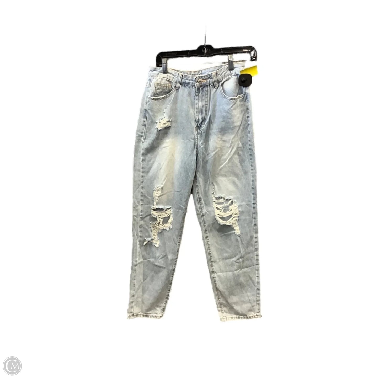 Jeans Straight By Shein In Blue Denim, Size: 8