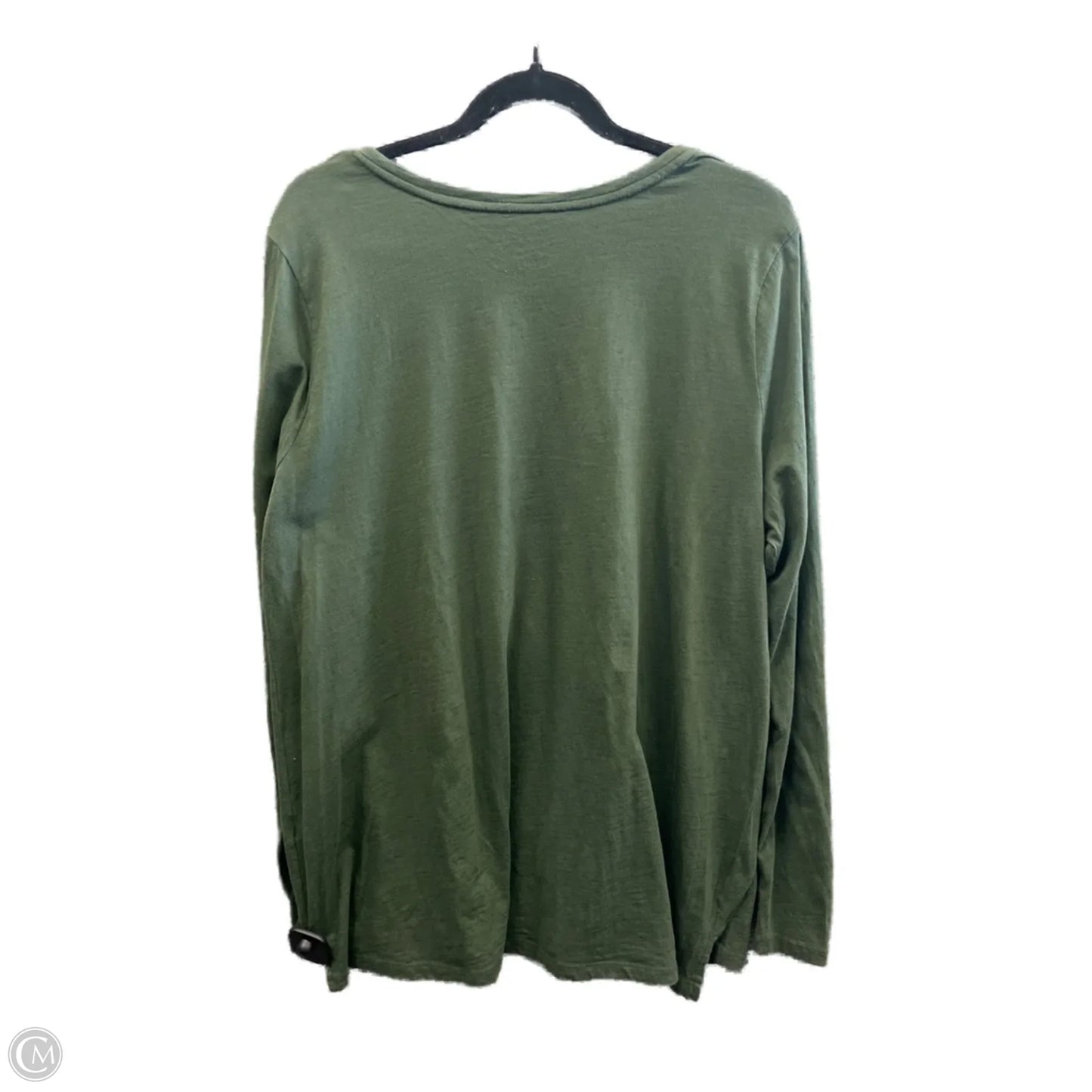 Top Long Sleeve Basic By A New Day In Green, Size: Xxl