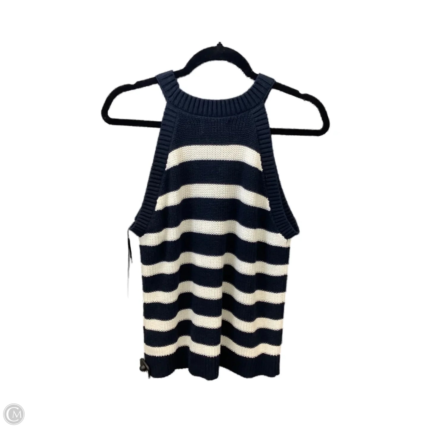 Vest Sweater By Old Navy In Striped Pattern, Size: L