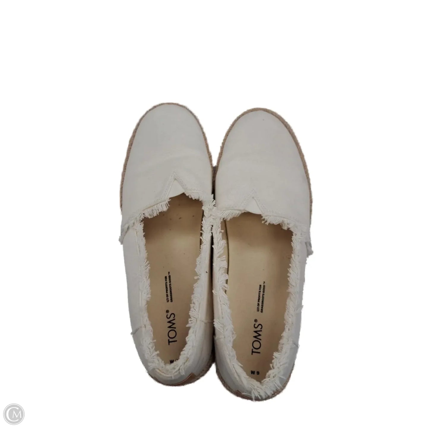 Shoes Heels Platform By Toms In White, Size: 9
