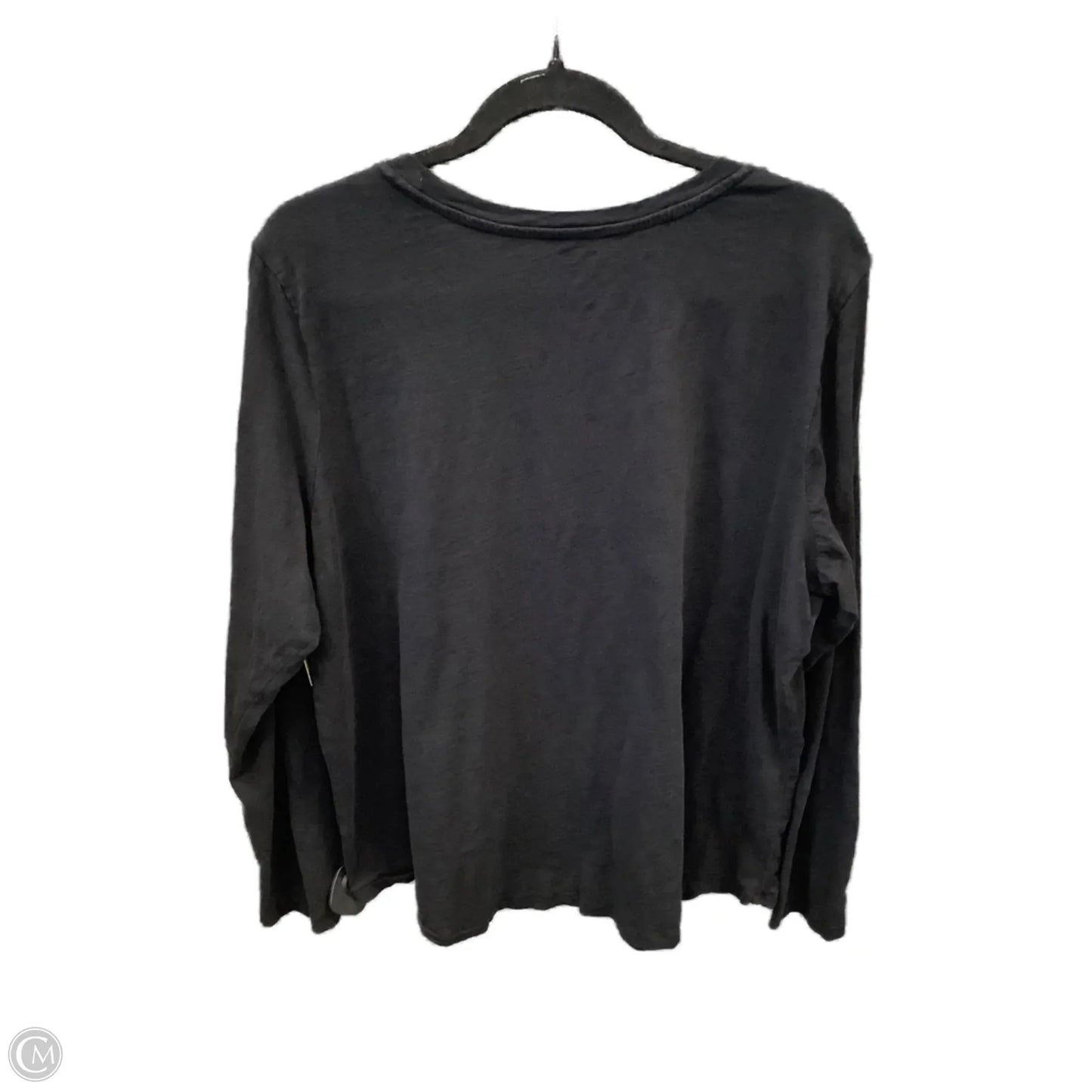 Top Long Sleeve Basic By Sonoma In Black, Size: Xxl