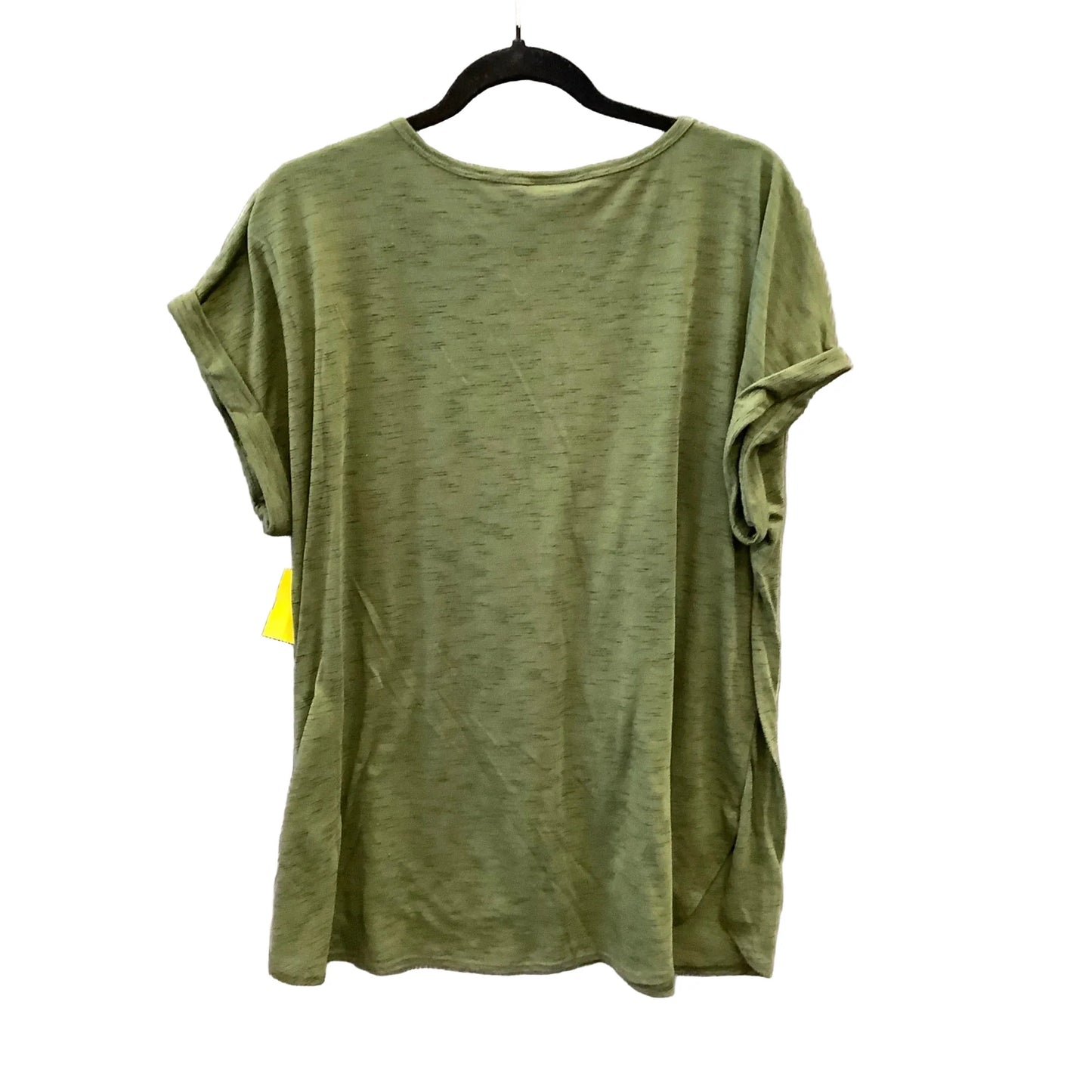 Top Short Sleeve By Tru Self In Green, Size: 2x