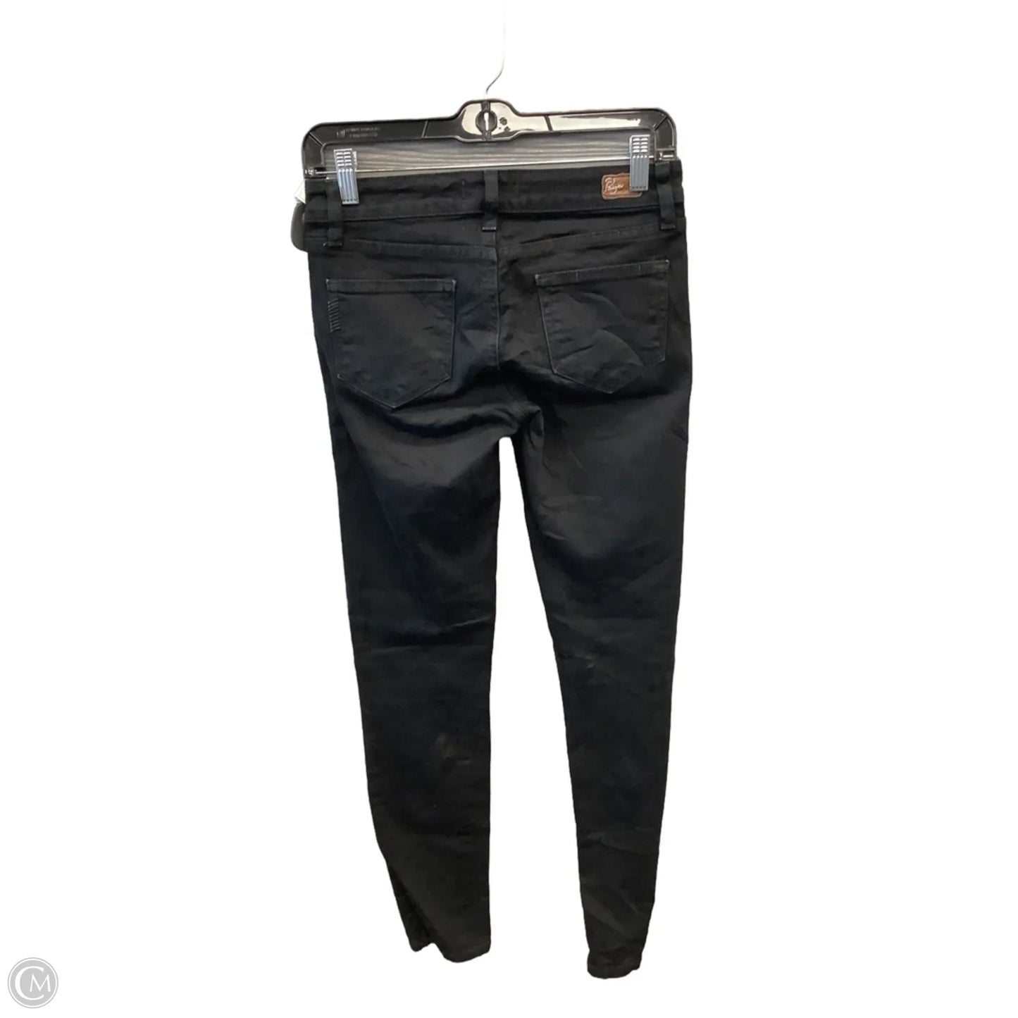 Jeans Skinny By Paige In Black Denim, Size: 2