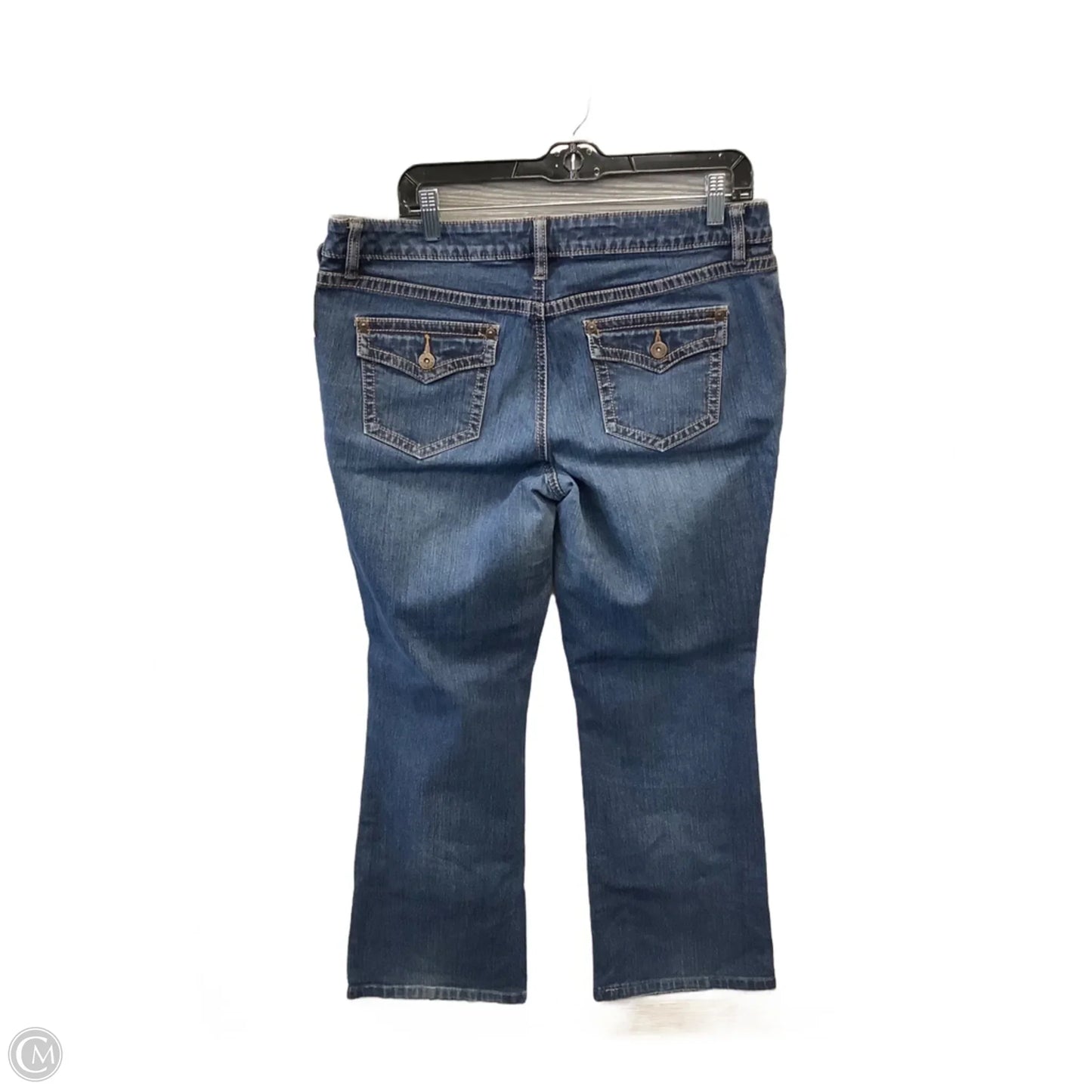 Jeans Boot Cut By Apt 9 In Blue Denim, Size: 12