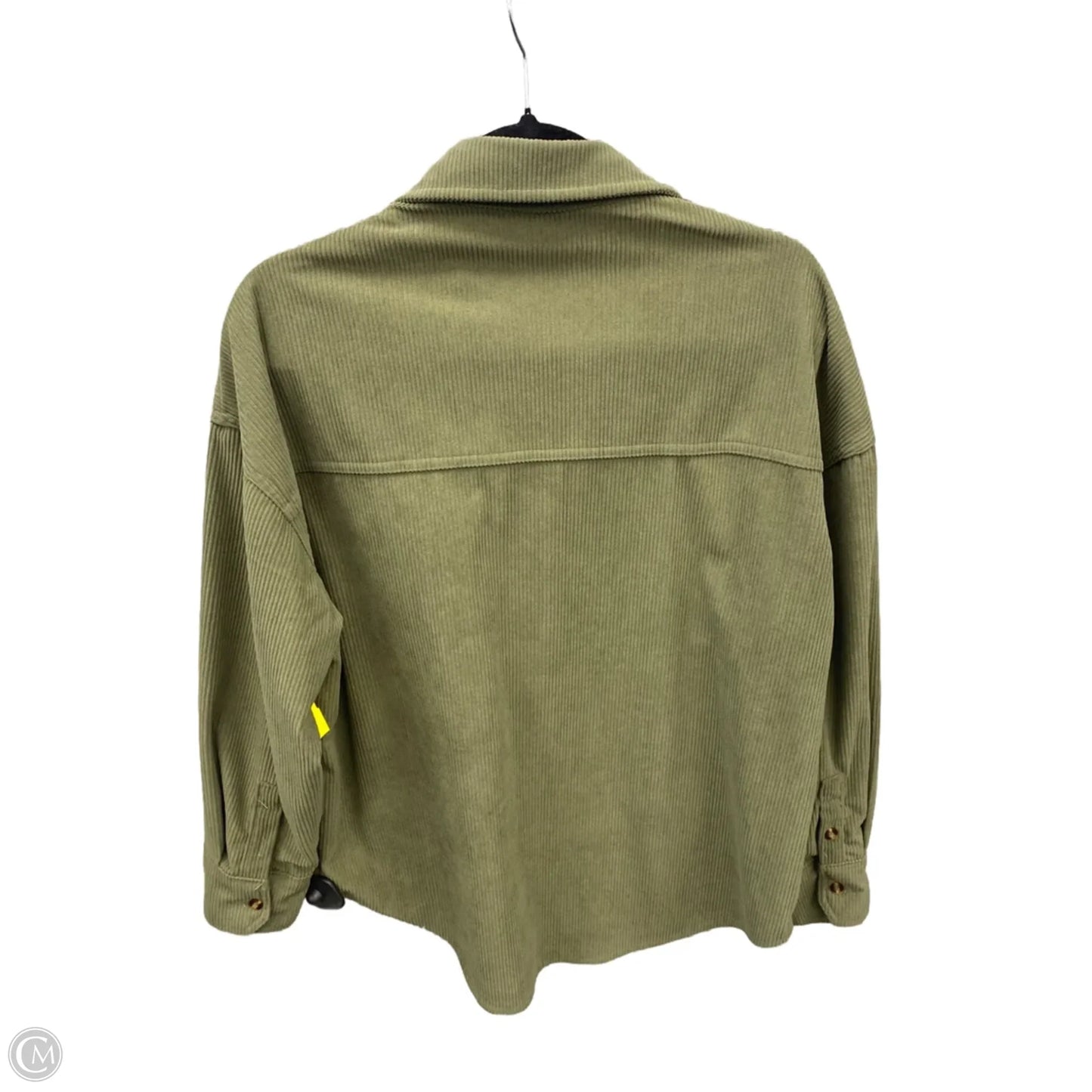 Jacket Shirt By Clothes Mentor In Green, Size: M