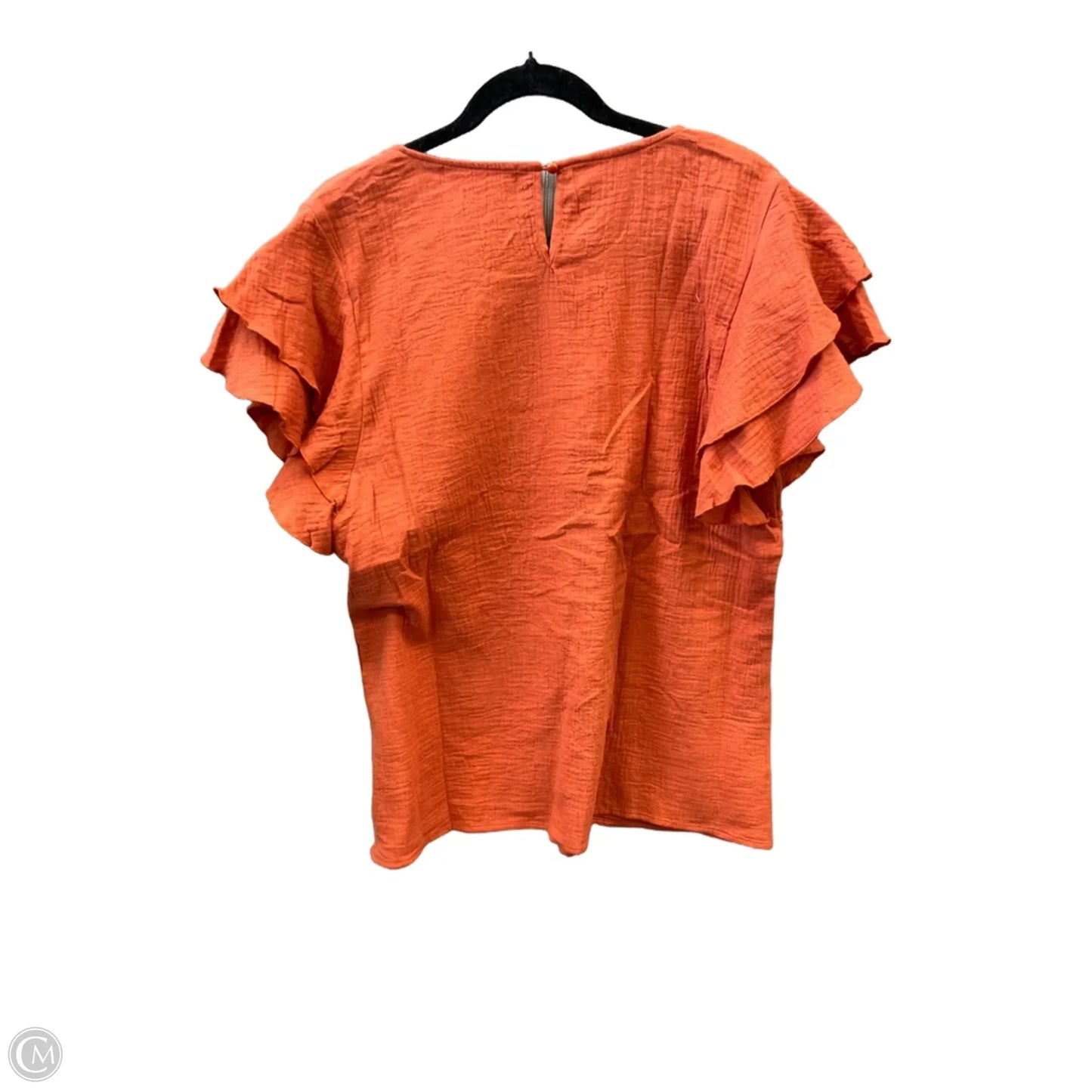 Top Short Sleeve By Clothes Mentor In Orange, Size: L