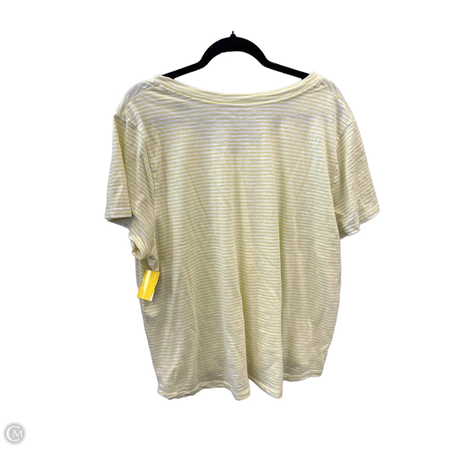 Top Short Sleeve By Loft In Striped Pattern, Size: Xxl
