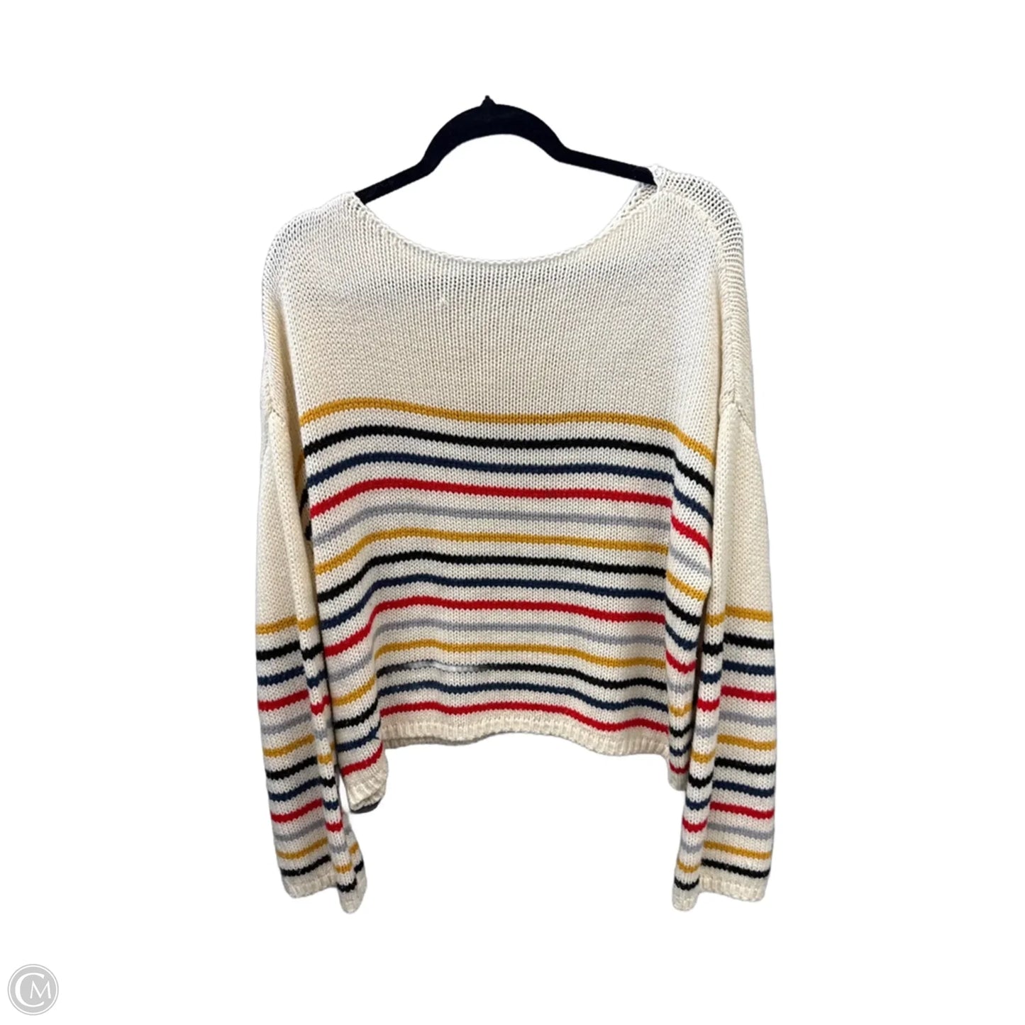 Sweater By Clothes Mentor In Striped Pattern, Size: Xl