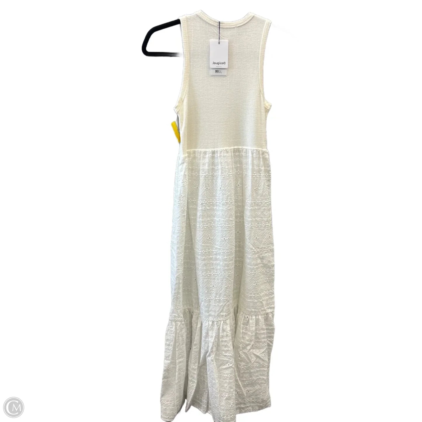 Dress Casual Maxi By Desigual In White, Size: S
