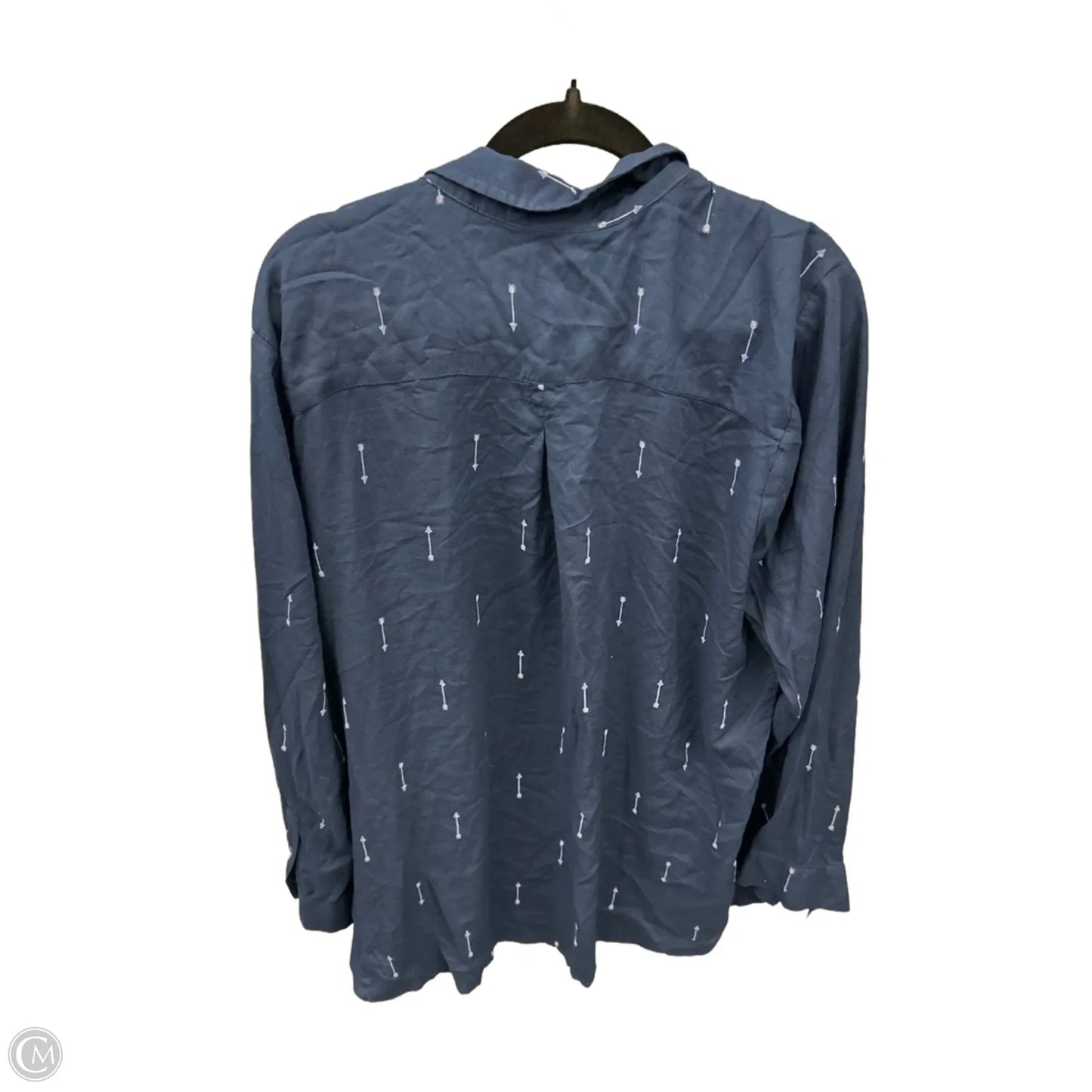 Top Long Sleeve By Sonoma In Blue, Size: Xxl