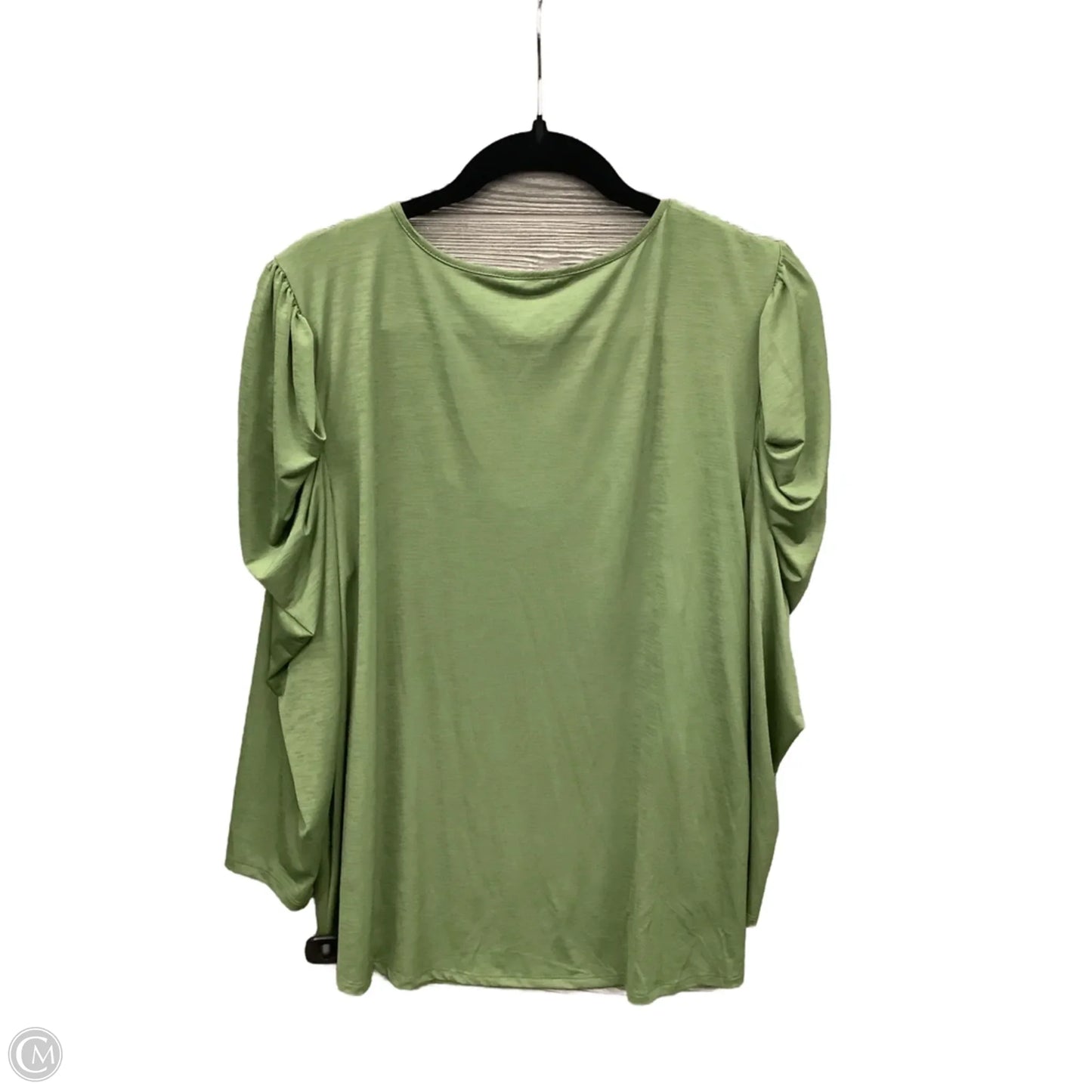 Top Long Sleeve By Cato In Green, Size: Xl