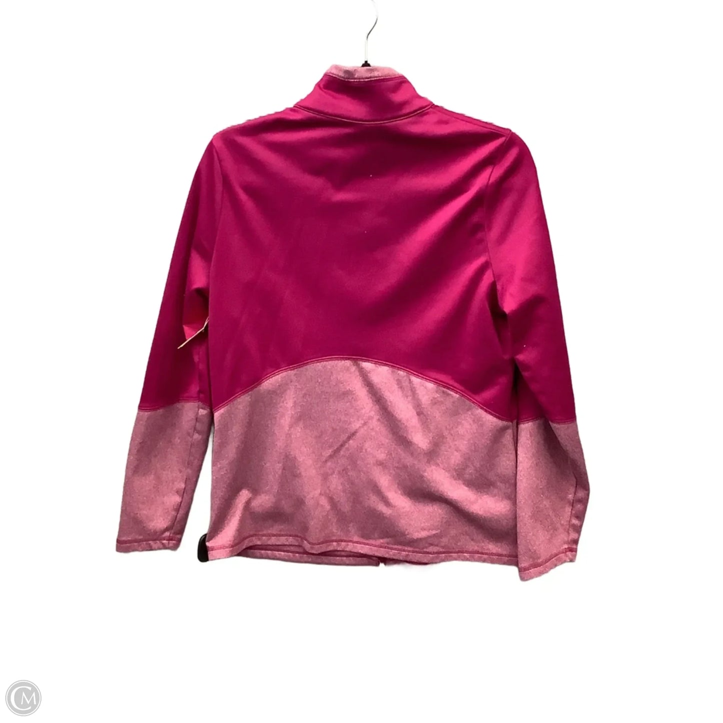 Athletic Top Long Sleeve Collar By The North Face In Purple, Size: L