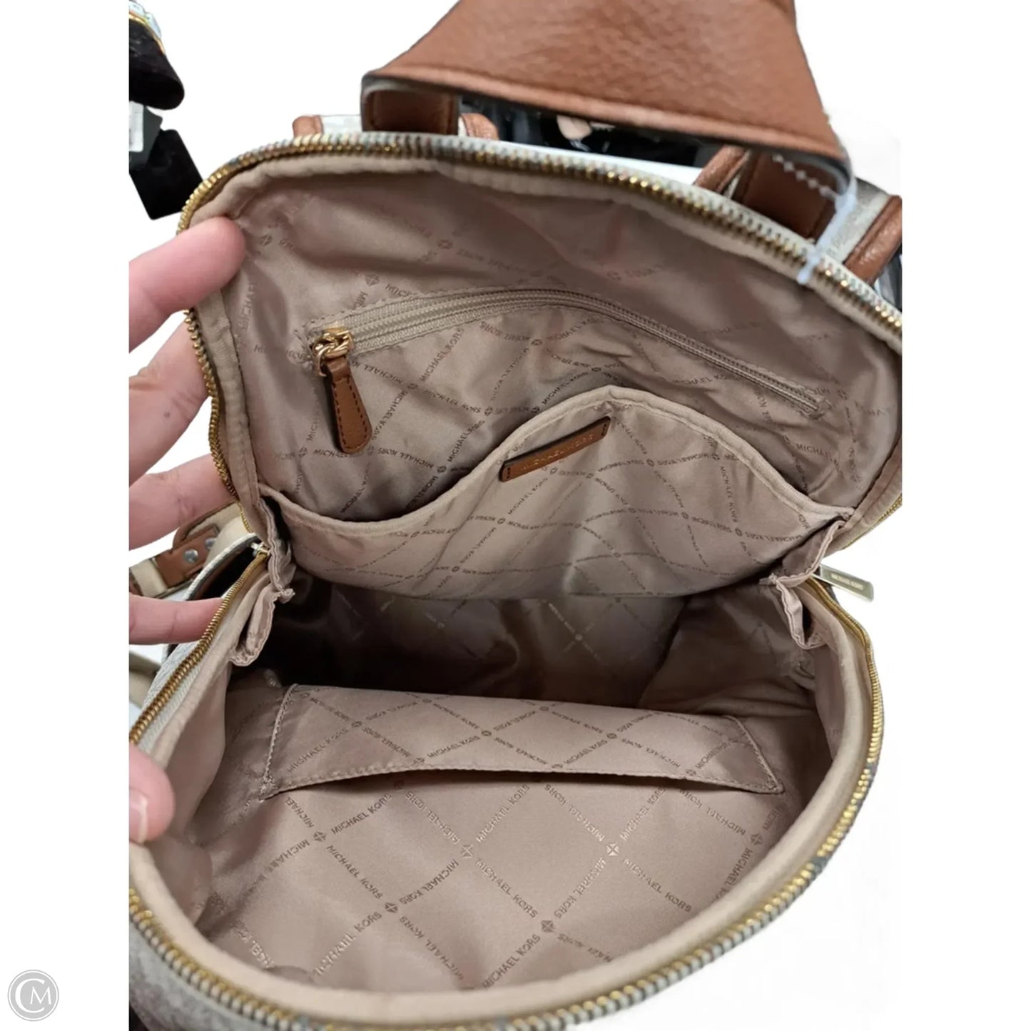 Backpack Designer By Michael Kors, Size: Large