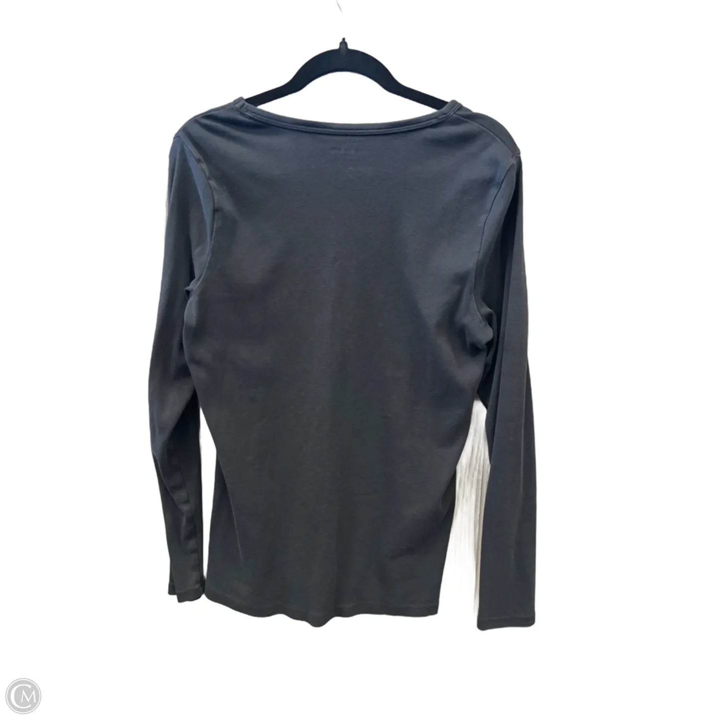 Top Long Sleeve Basic By Lands End In Black, Size: L
