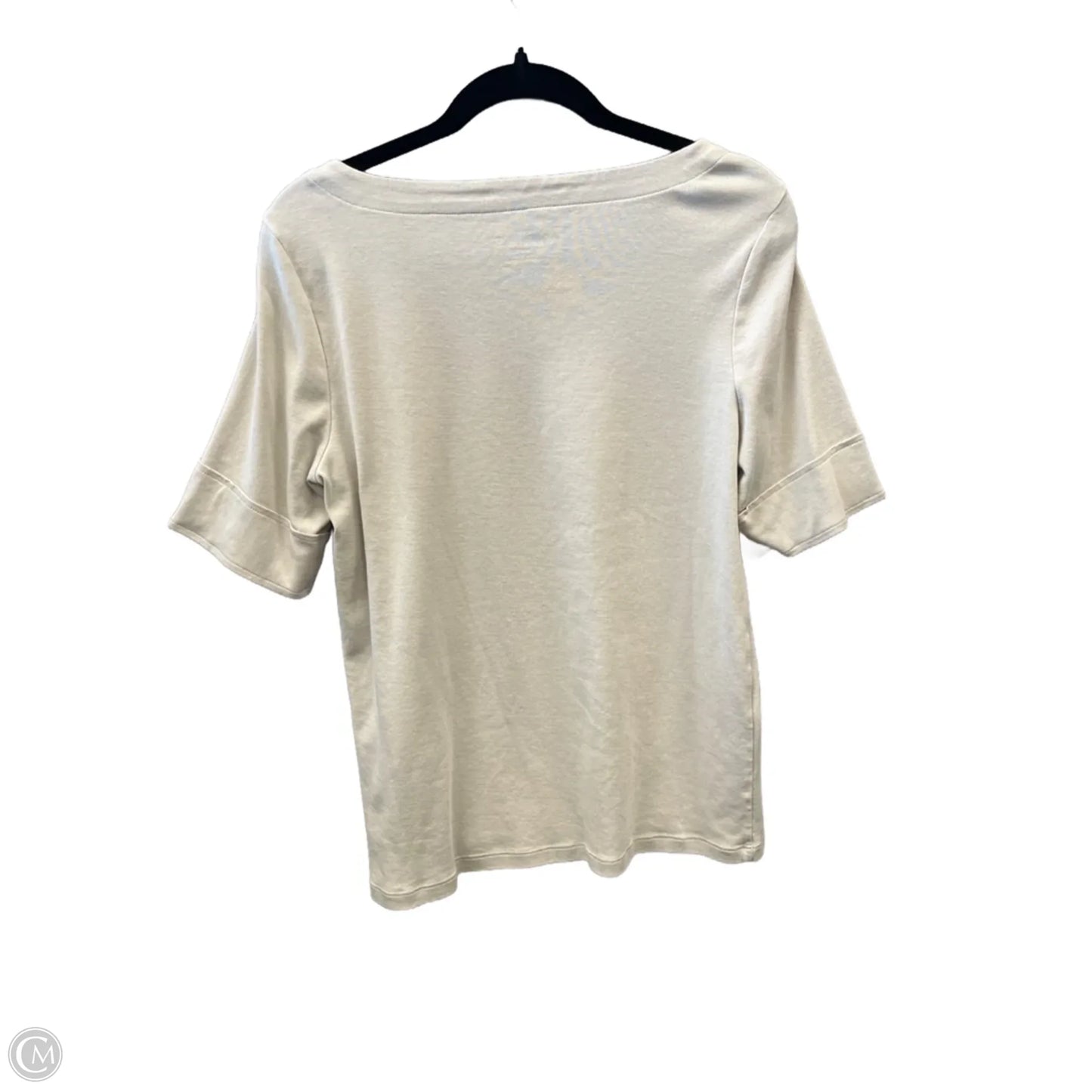Top 3/4 Sleeve Basic By Chicos In Tan, Size: L