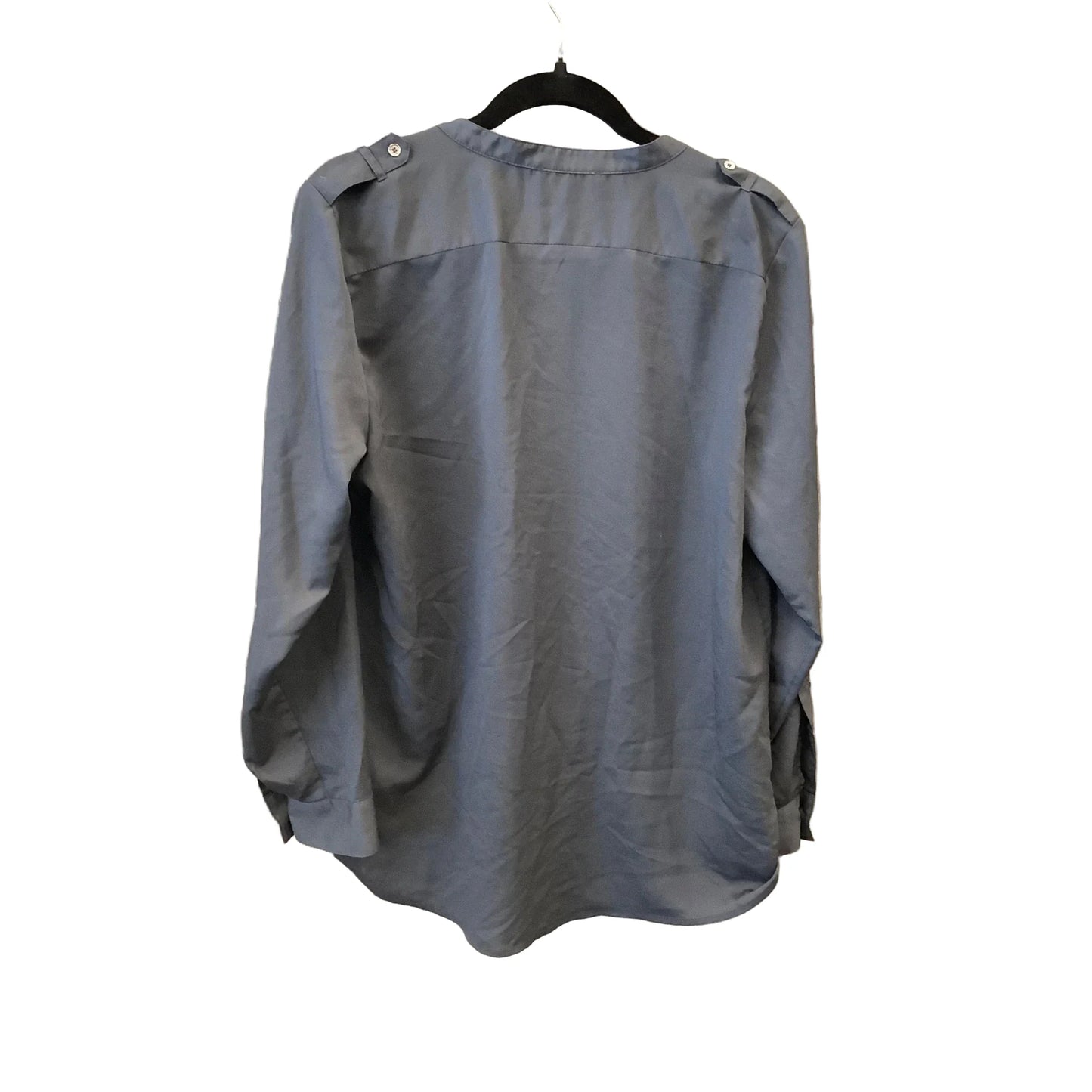 Top Long Sleeve By Calvin Klein In Grey, Size: L