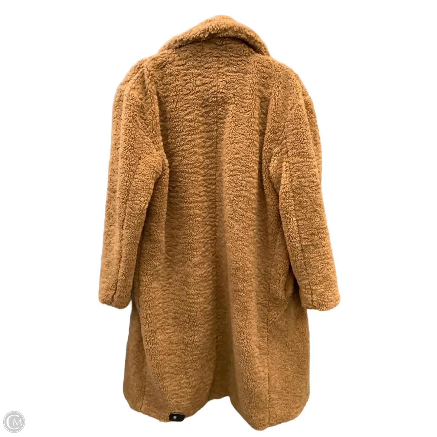 Coat Faux Fur & Sherpa By Bearpaw In Brown, Size: L