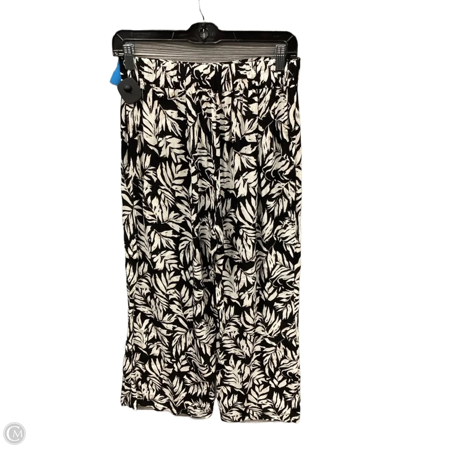 Pants Wide Leg By Contempo In Black & White, Size: 8