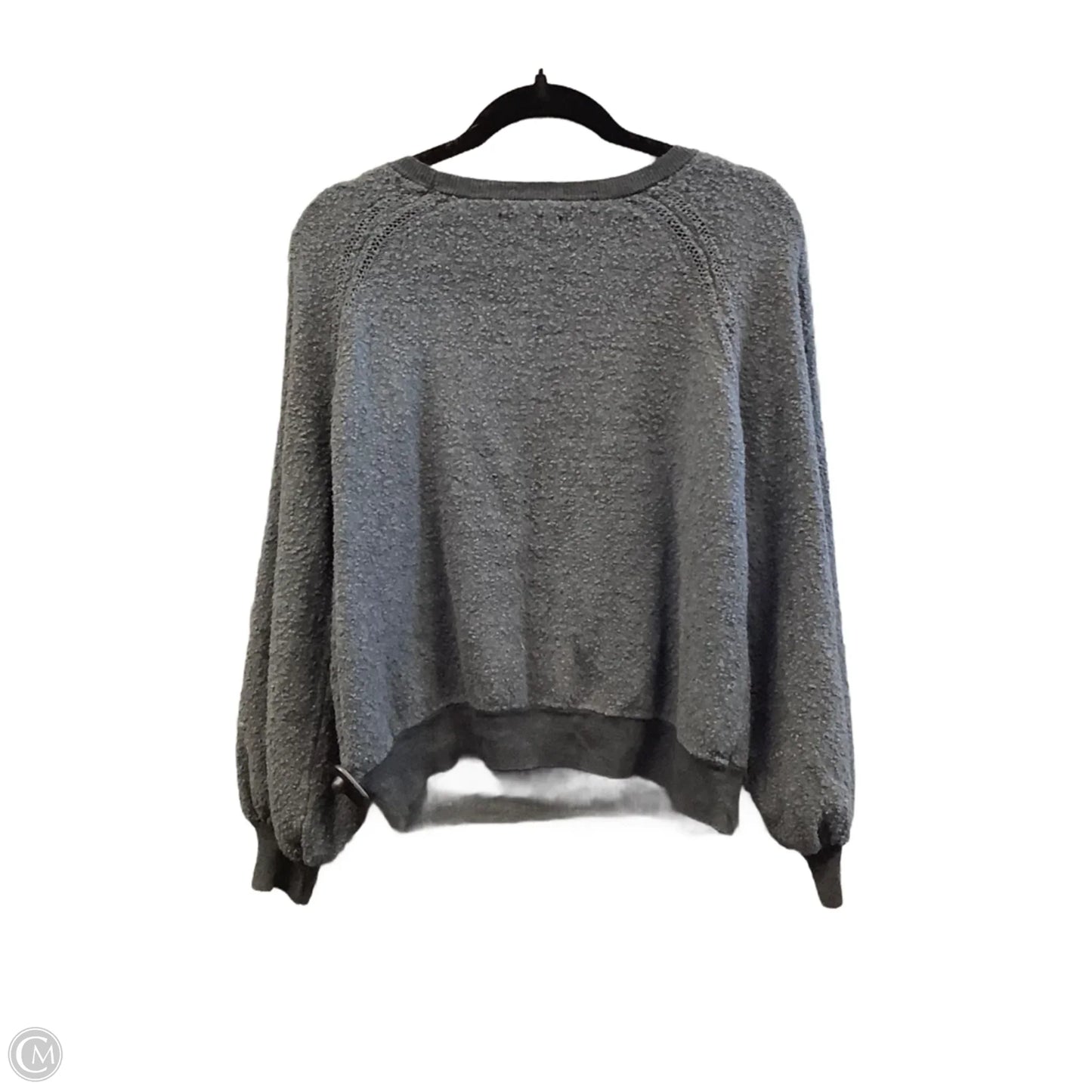 Top Long Sleeve By American Eagle In Grey, Size: L