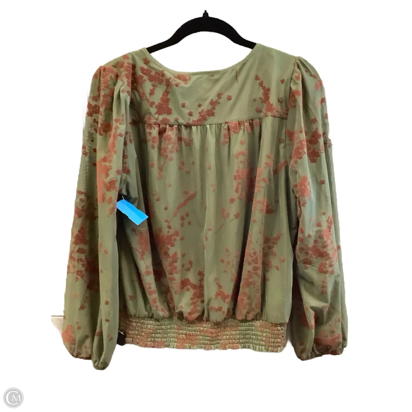 Top Long Sleeve By Daniel Rainn In Green, Size: L
