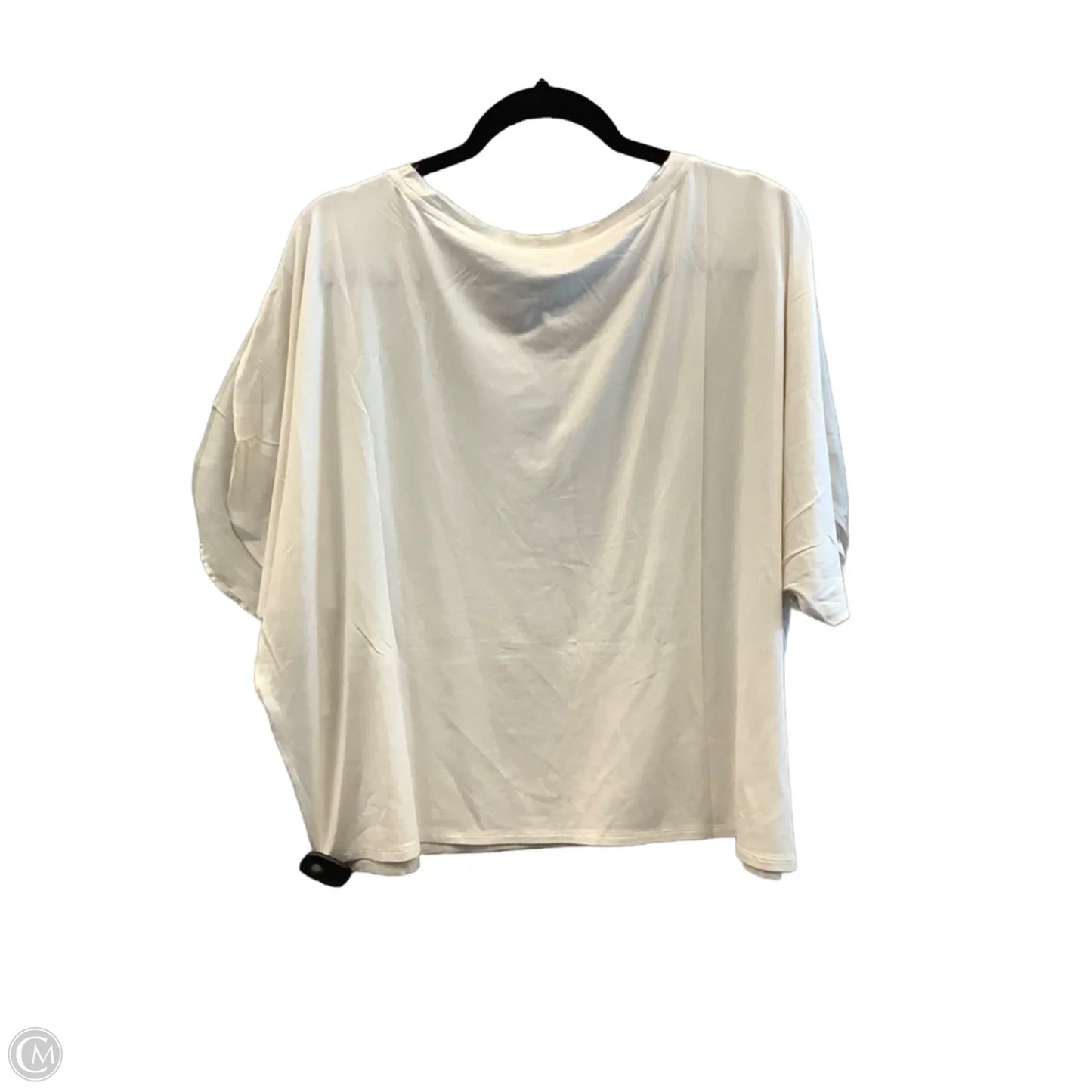 Top Short Sleeve By White House Black Market In Cream, Size: Xl