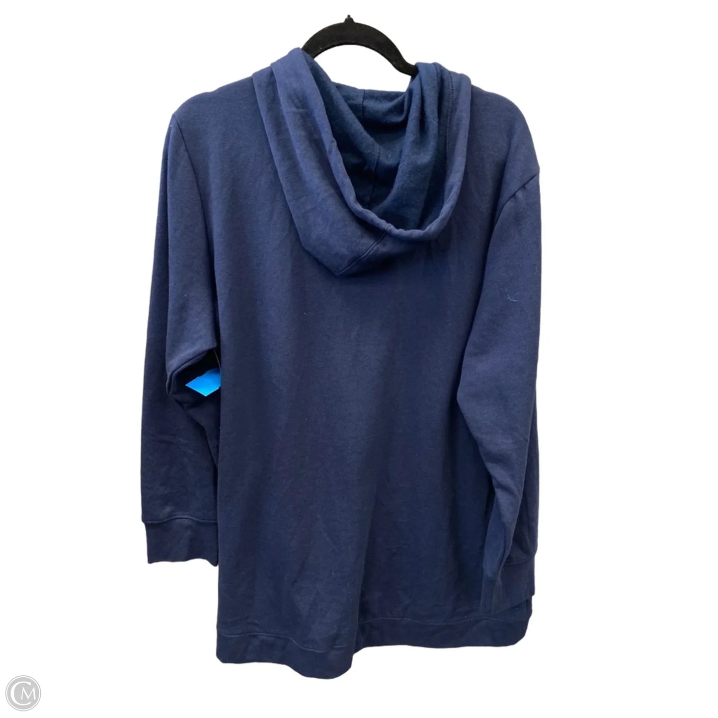 Top Long Sleeve By Terra & Sky In Blue, Size: 1x