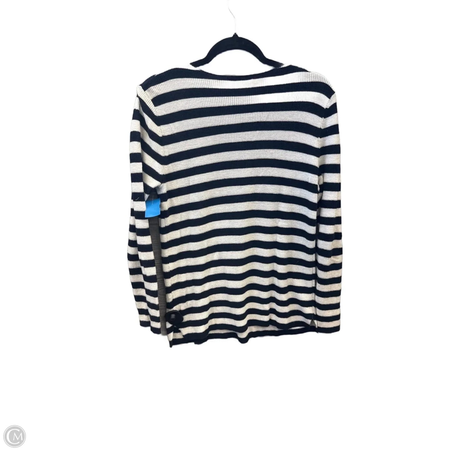 Top Long Sleeve By Christopher And Banks In Striped Pattern, Size: M
