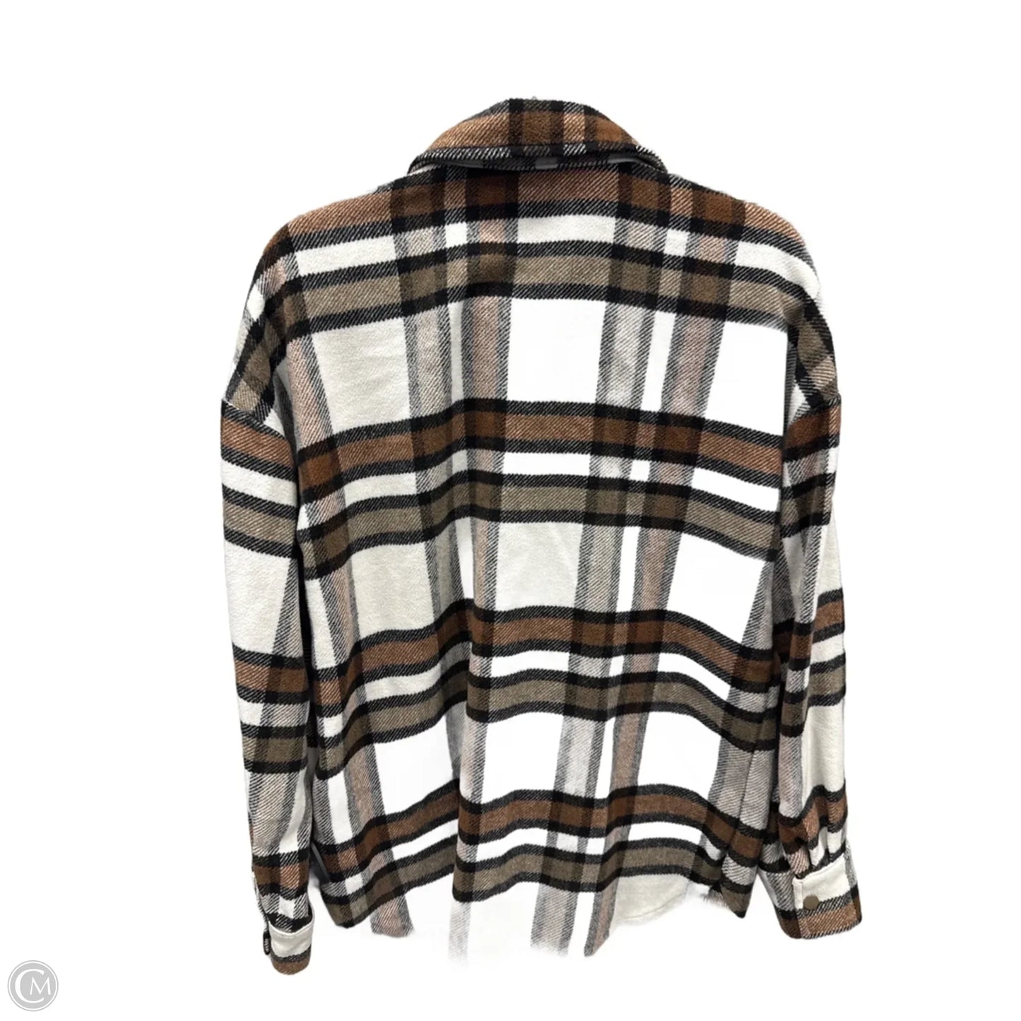 Jacket Shirt By Primark In Plaid Pattern, Size: Xl