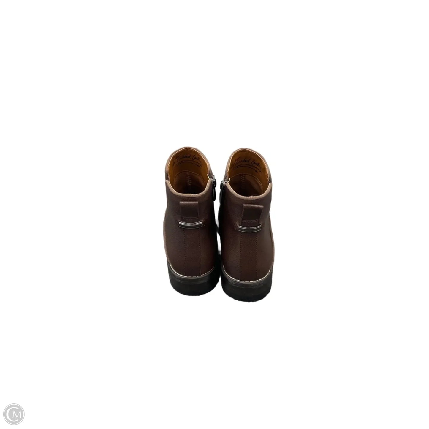 Boots Ankle Flats By Franco Sarto In Brown, Size: 8