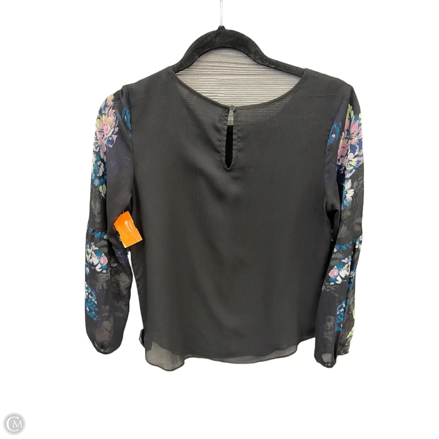 Blouse Long Sleeve By Apt 9 In Black, Size: Sp