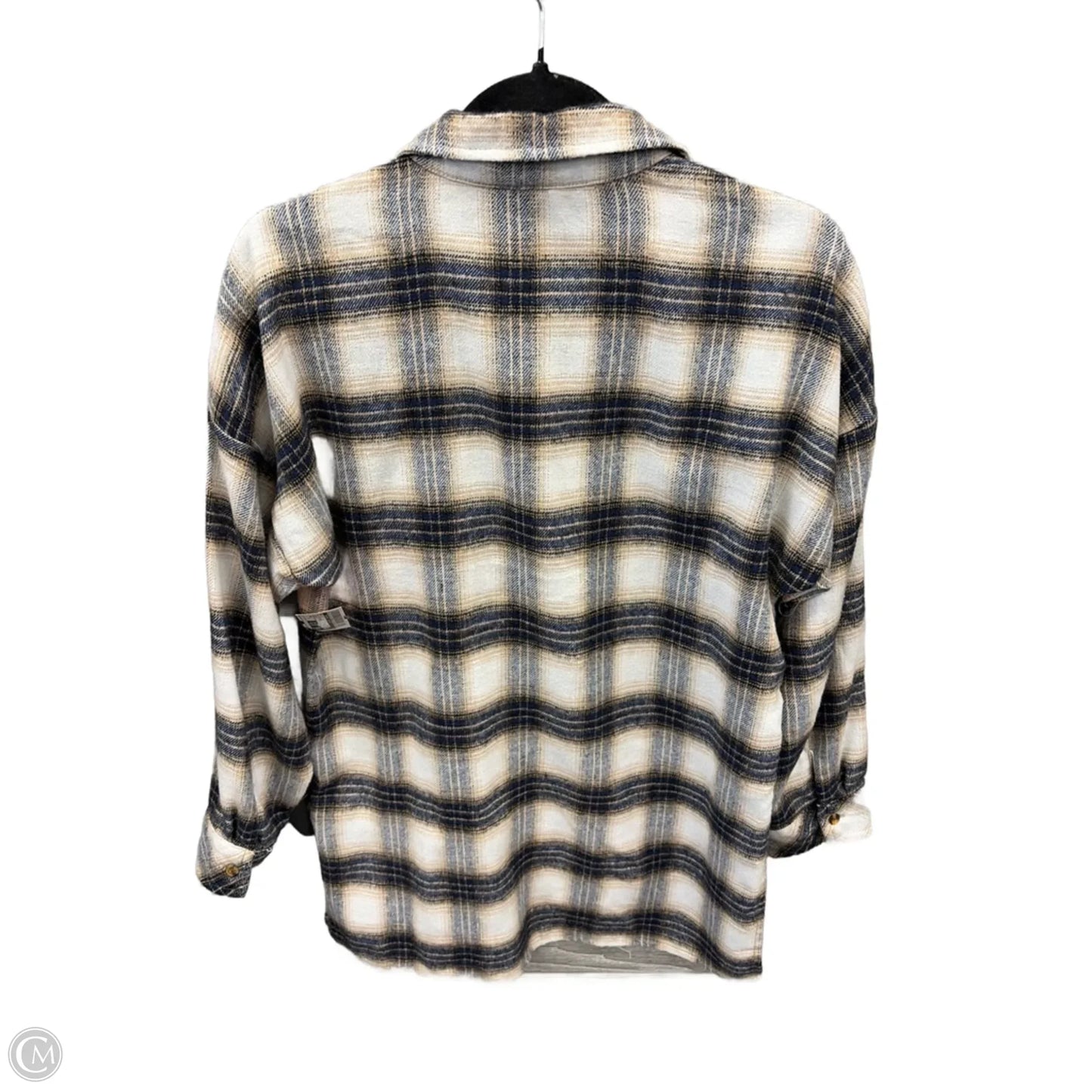 Top Long Sleeve By Clothes Mentor In Plaid Pattern, Size: S