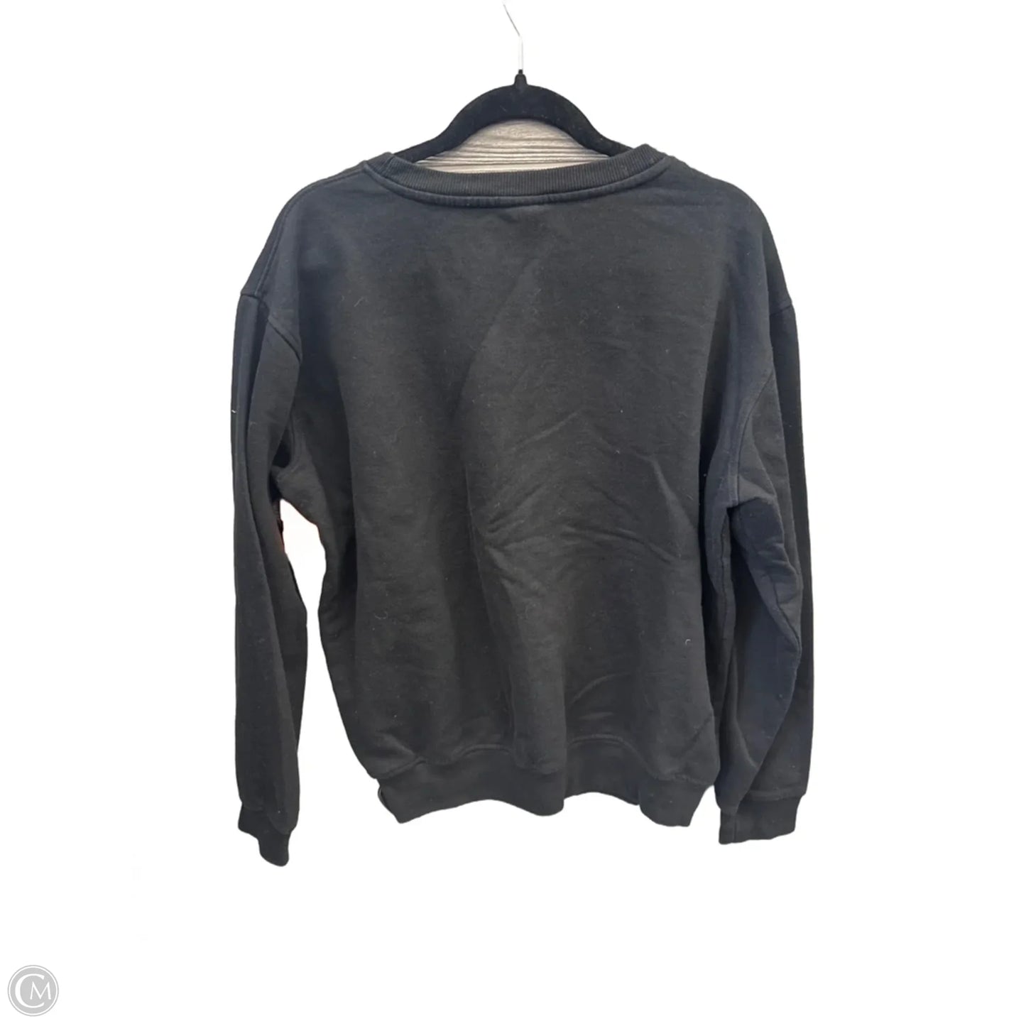 Sweatshirt Crewneck By Clothes Mentor In Black, Size: L