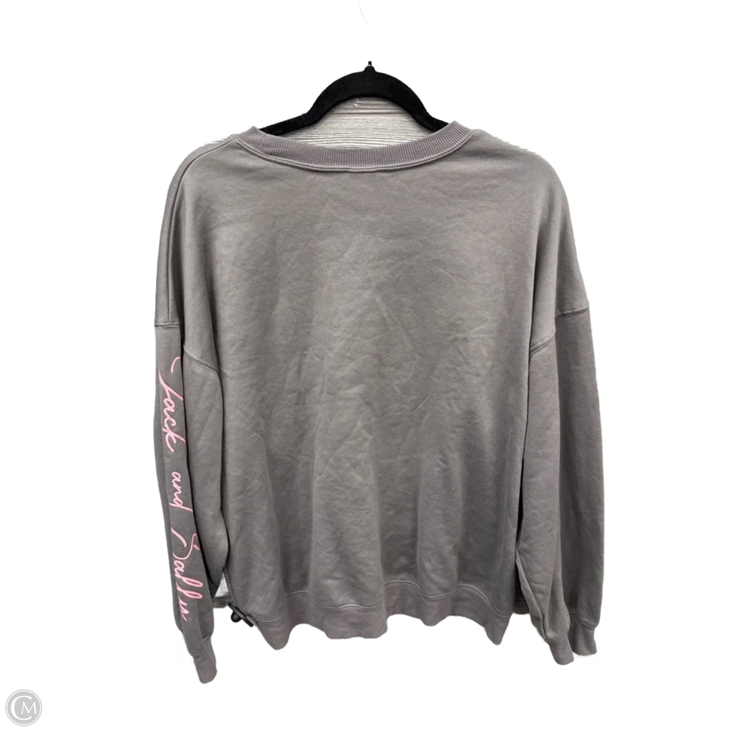 Sweatshirt Crewneck By Disney In Grey, Size: Xl