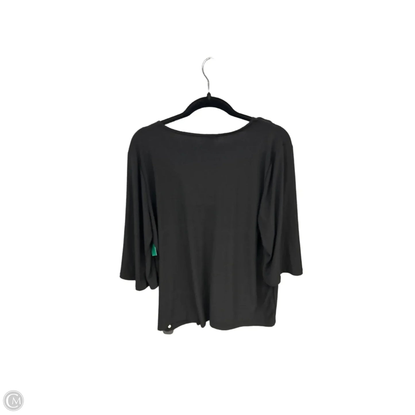 Blouse Long Sleeve By Clothes Mentor In Black, Size: 2x