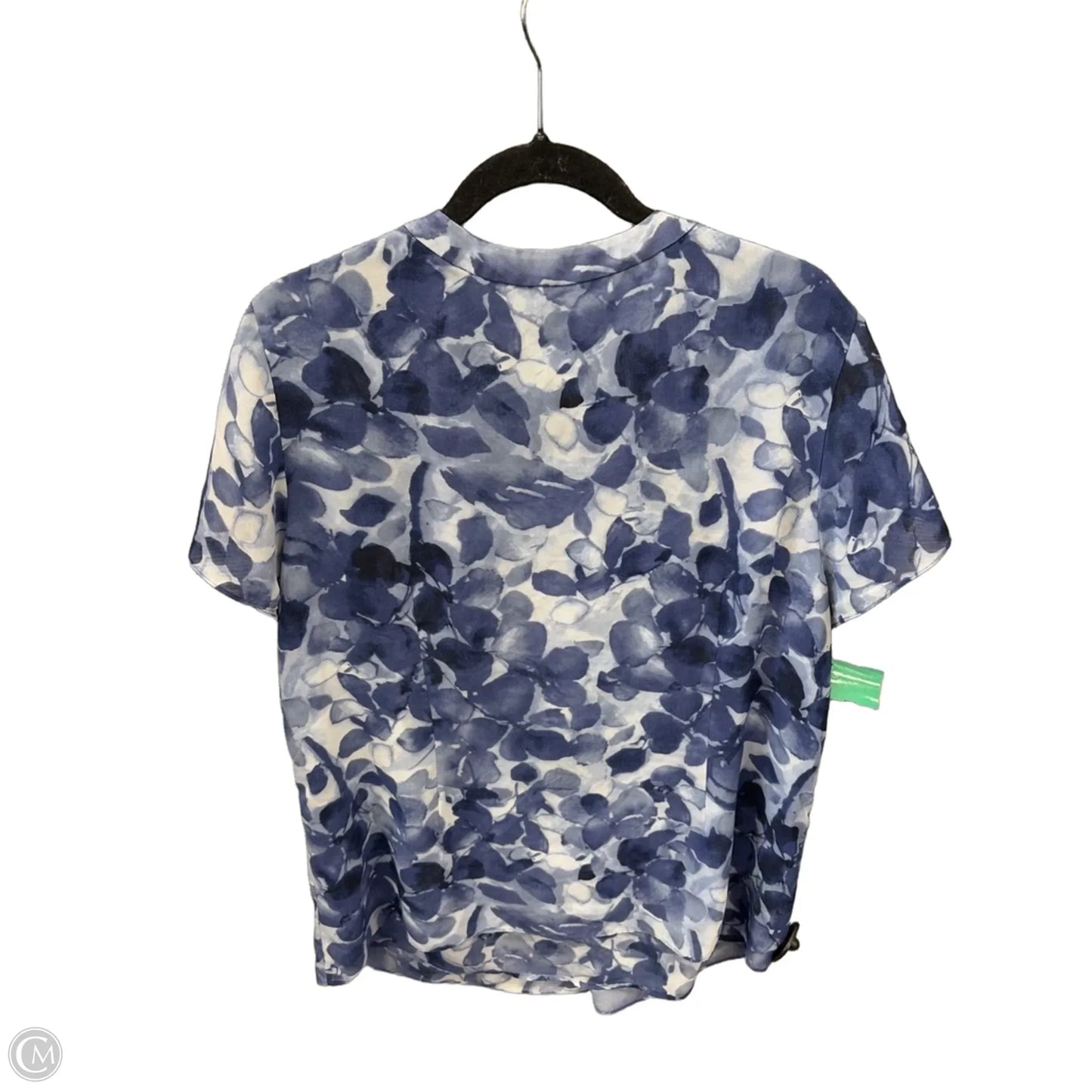 Blouse Short Sleeve By Coldwater Creek In Blue, Size: Xl