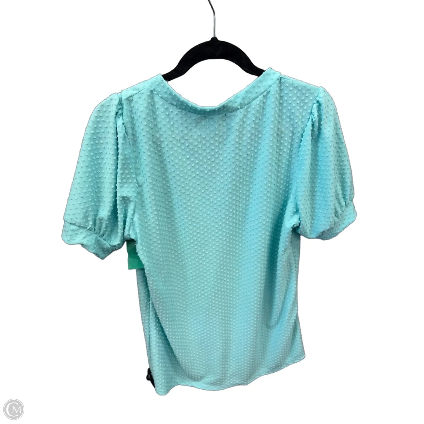 Top Short Sleeve By Lovely Melody In Blue, Size: 2x