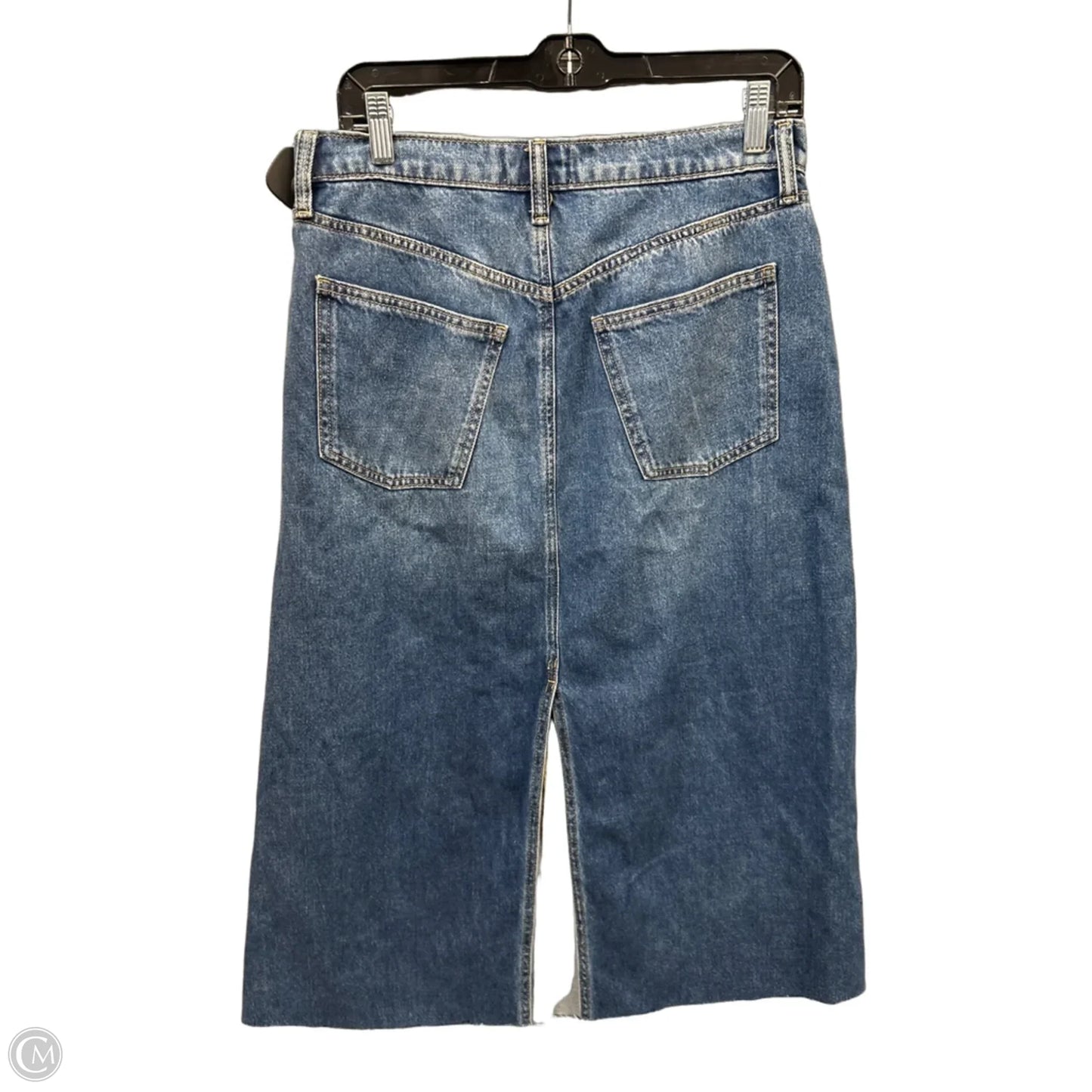 Skirt Maxi By Universal Thread In Blue Denim, Size: 8
