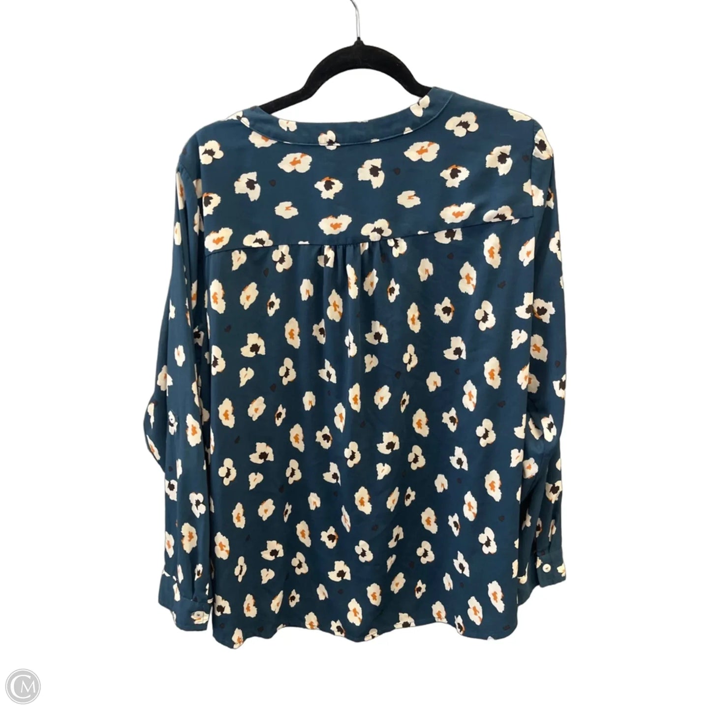 Top Long Sleeve By Skies Are Blue In Blue, Size: 2x