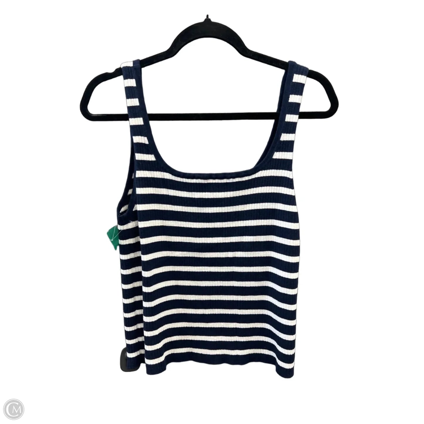 Top Sleeveless By Loft In Striped Pattern, Size: Xl