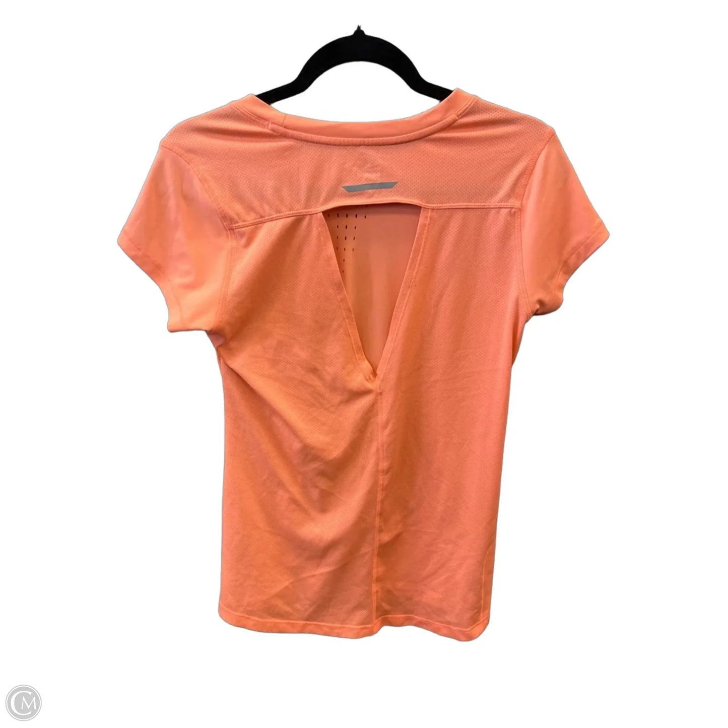 Athletic Top Short Sleeve By Champion In Orange, Size: S