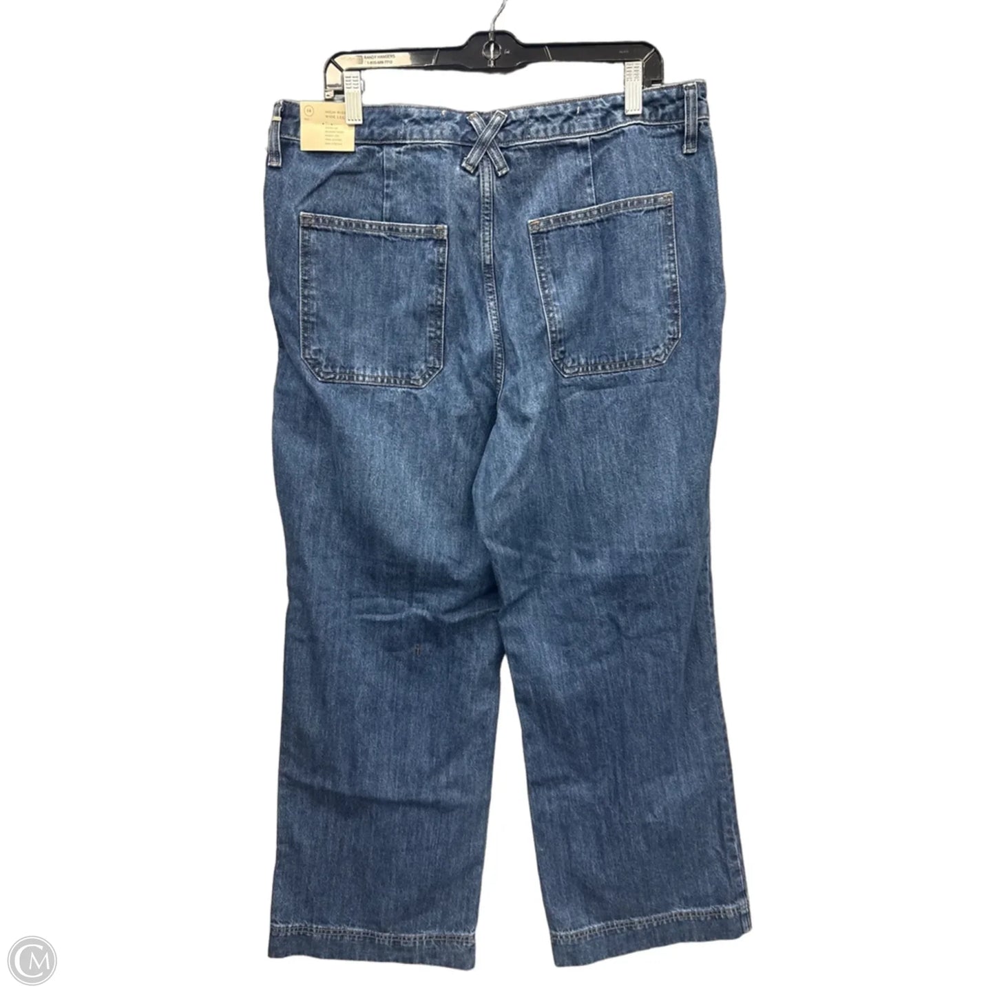Jeans Wide Leg By Universal Thread In Blue Denim, Size: 14