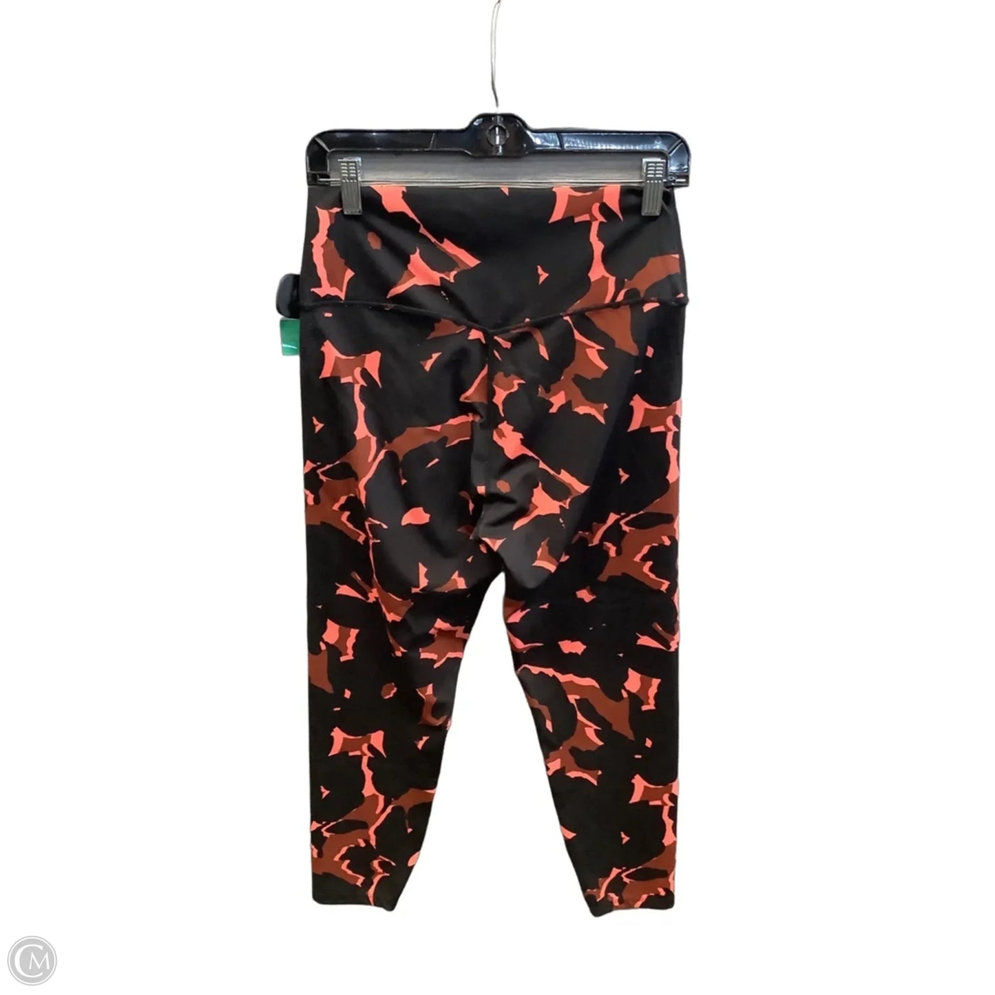 Athletic Leggings By Clothes Mentor In Black & Orange, Size: Xl