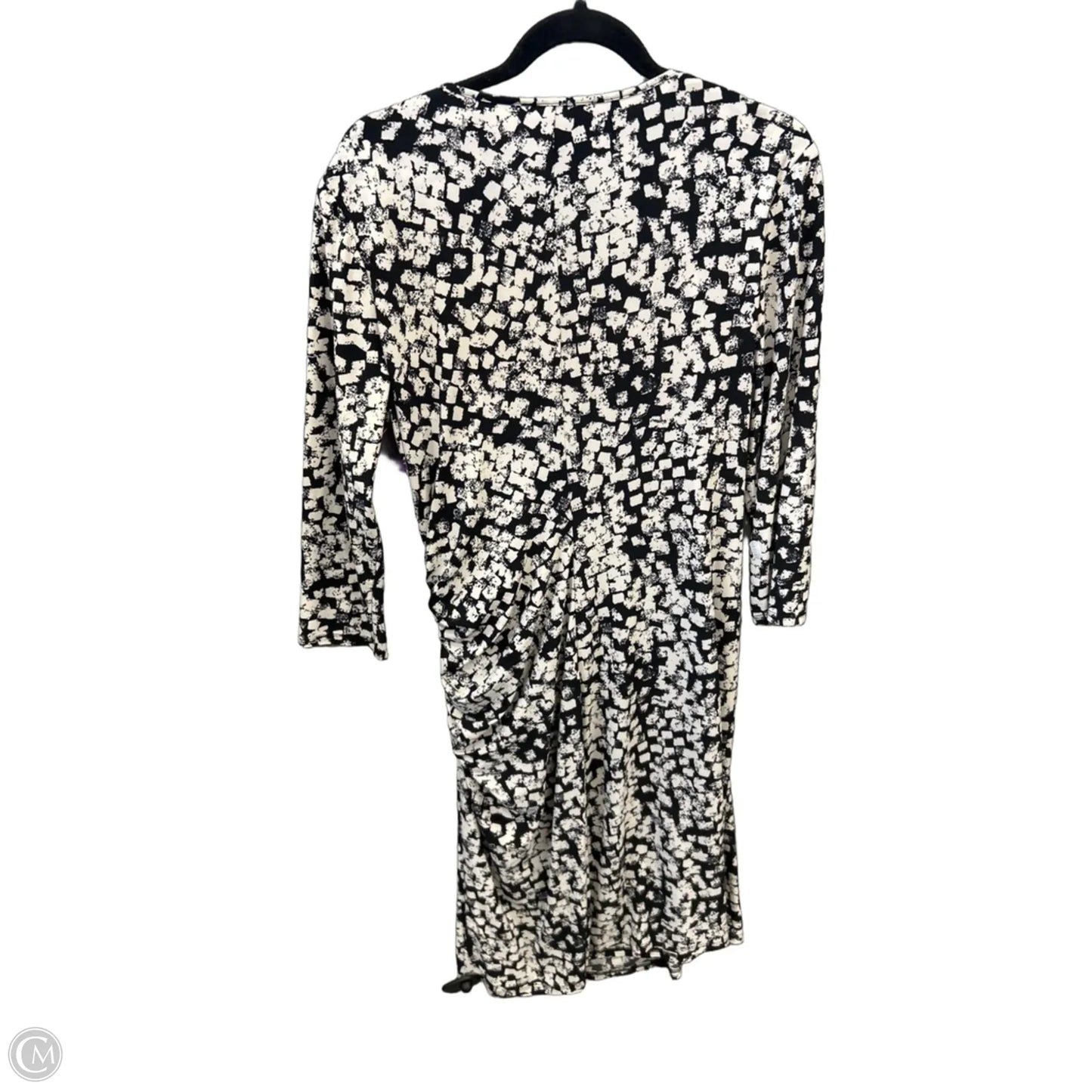 Dress Casual Midi By Chaps In Black & White, Size: Xl