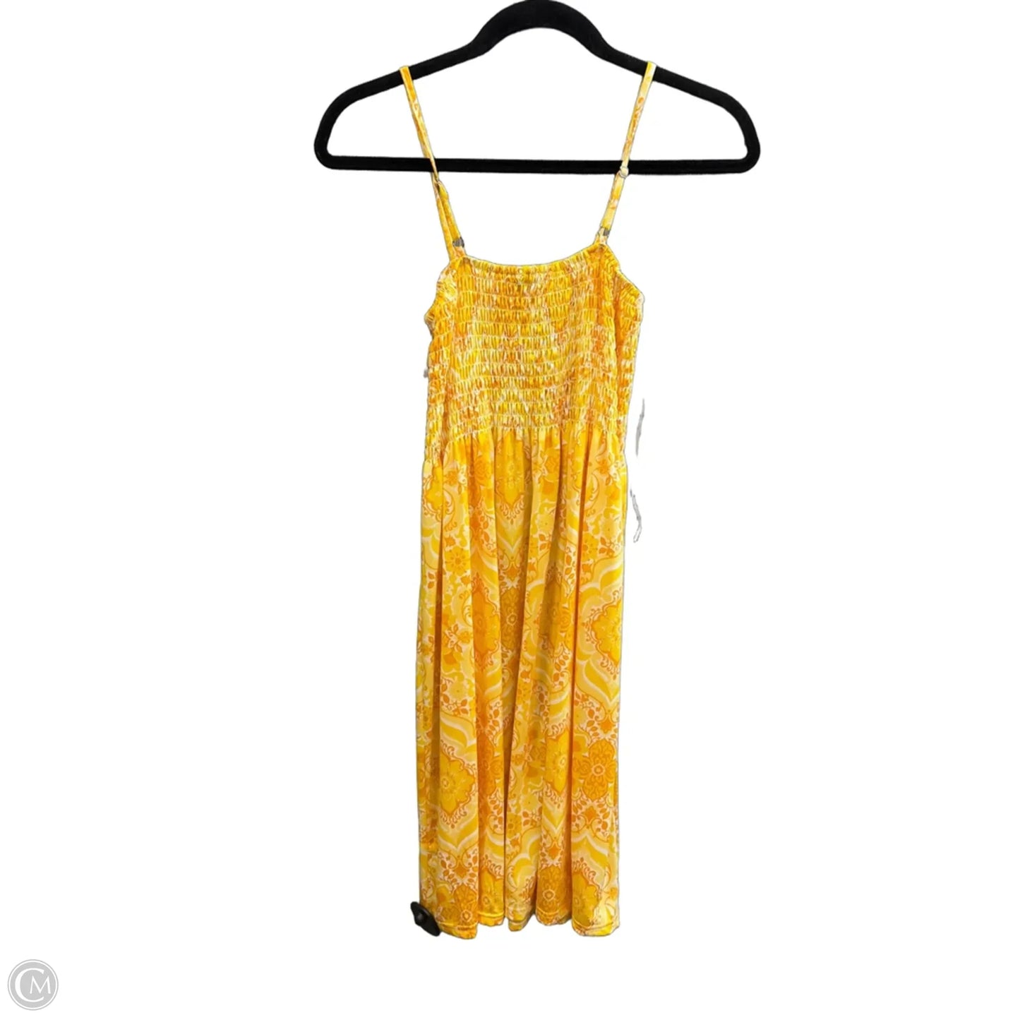 Dress Casual Midi By Clothes Mentor In Yellow, Size: M