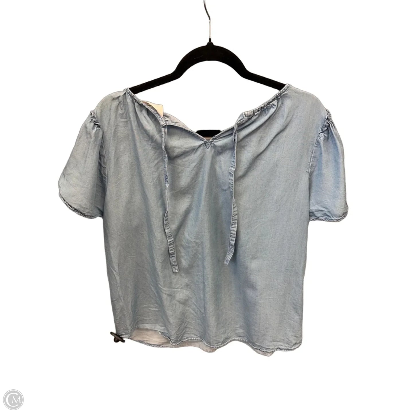 Top Short Sleeve By Lc Lauren Conrad In Blue, Size: Xl